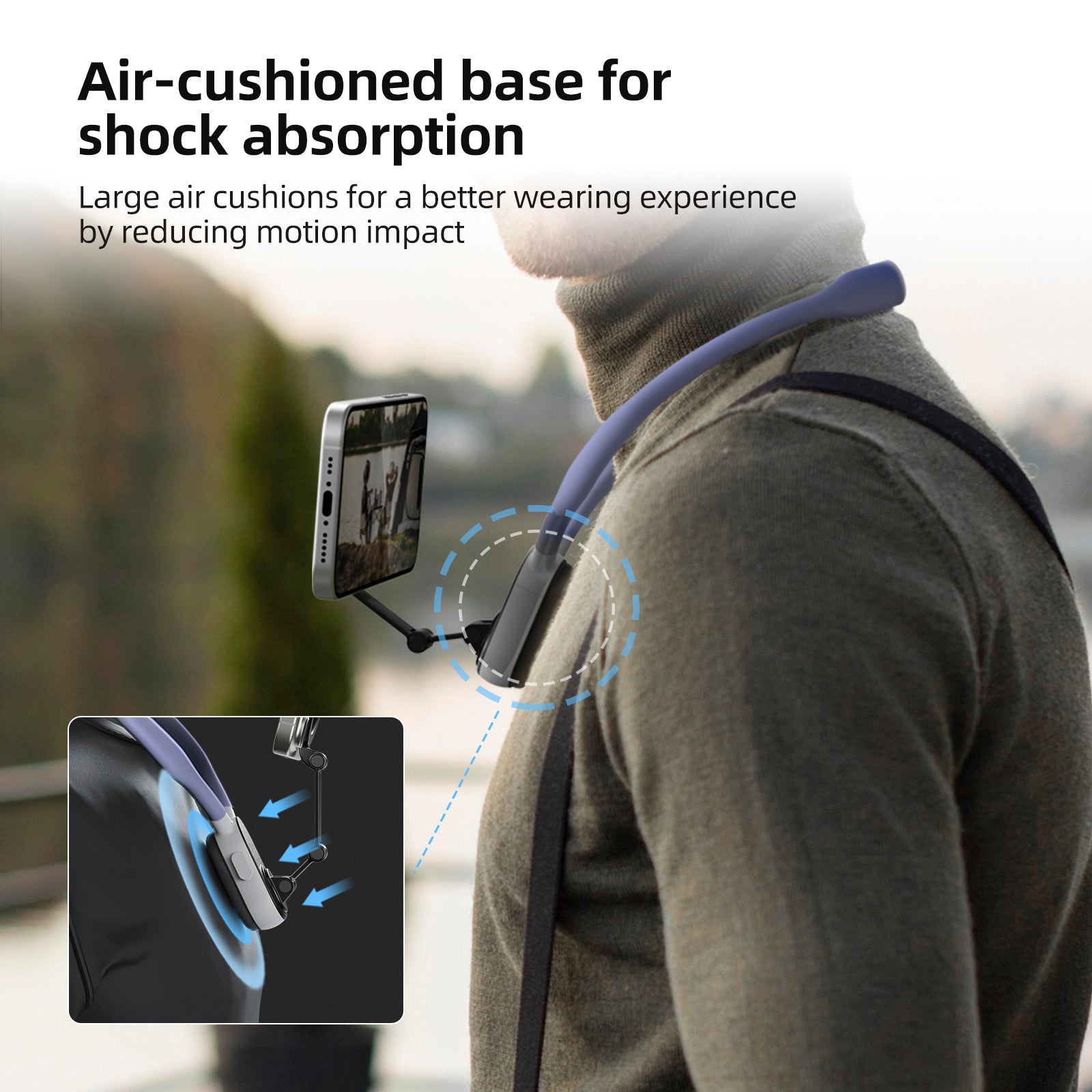 Magsafe Mobile Phone Magnetic Neck Halter Bracket Quick Release Shock Absorption