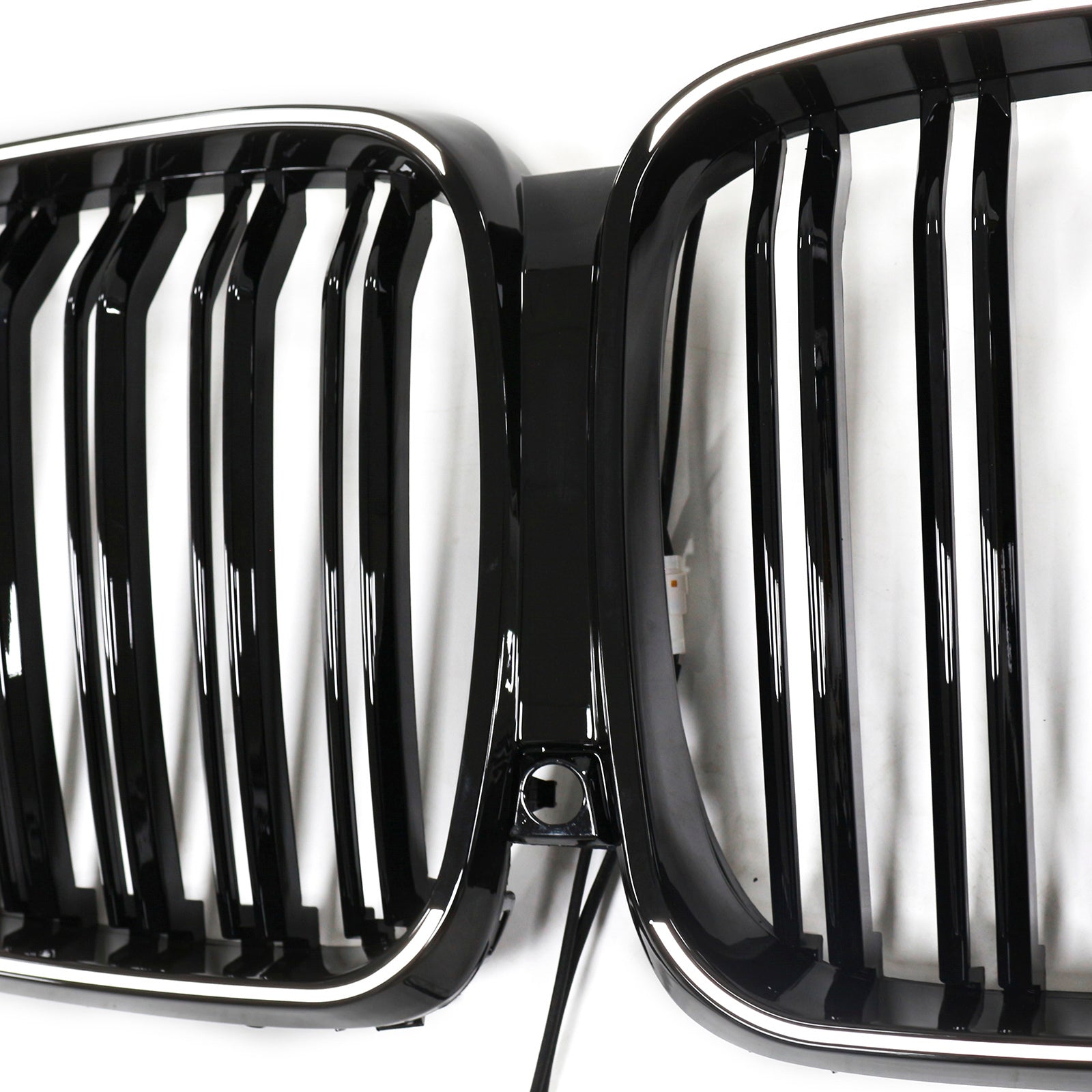 Double Slat Black Front Kidney Grille Fit BMW X5 G05 2019-2022 M-Performance
