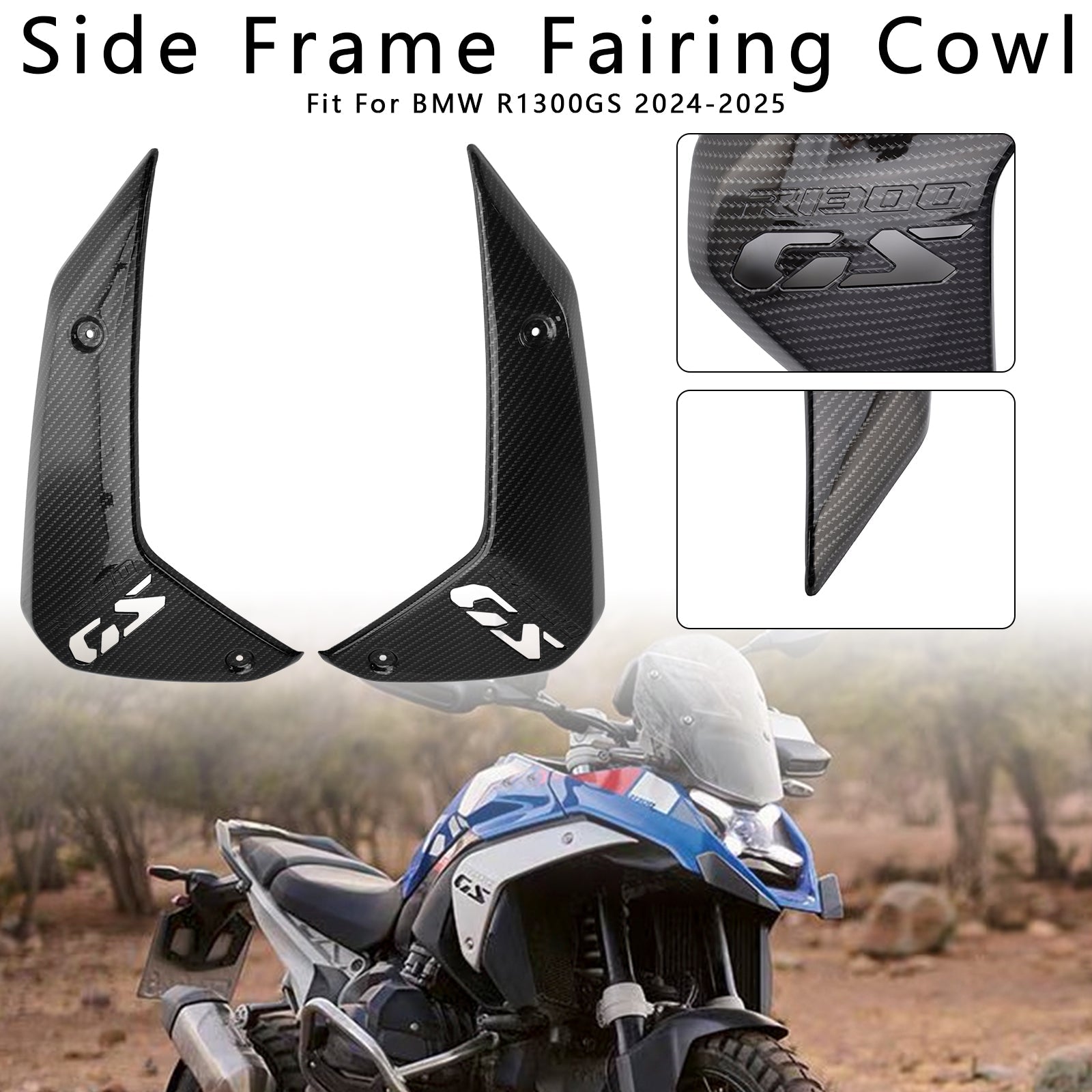 2024-2025 BMW R1300GS Side Frame Fairing Cowl Guards Radiator Cover