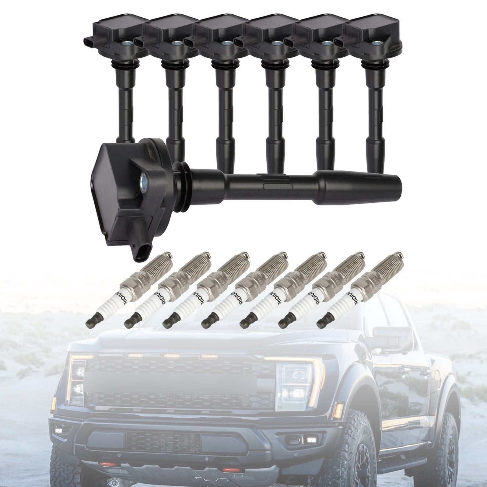 7xIgnition Coils Spark Plugs UF835 For Ford F150 Truck V8 5.0L 2018-2021