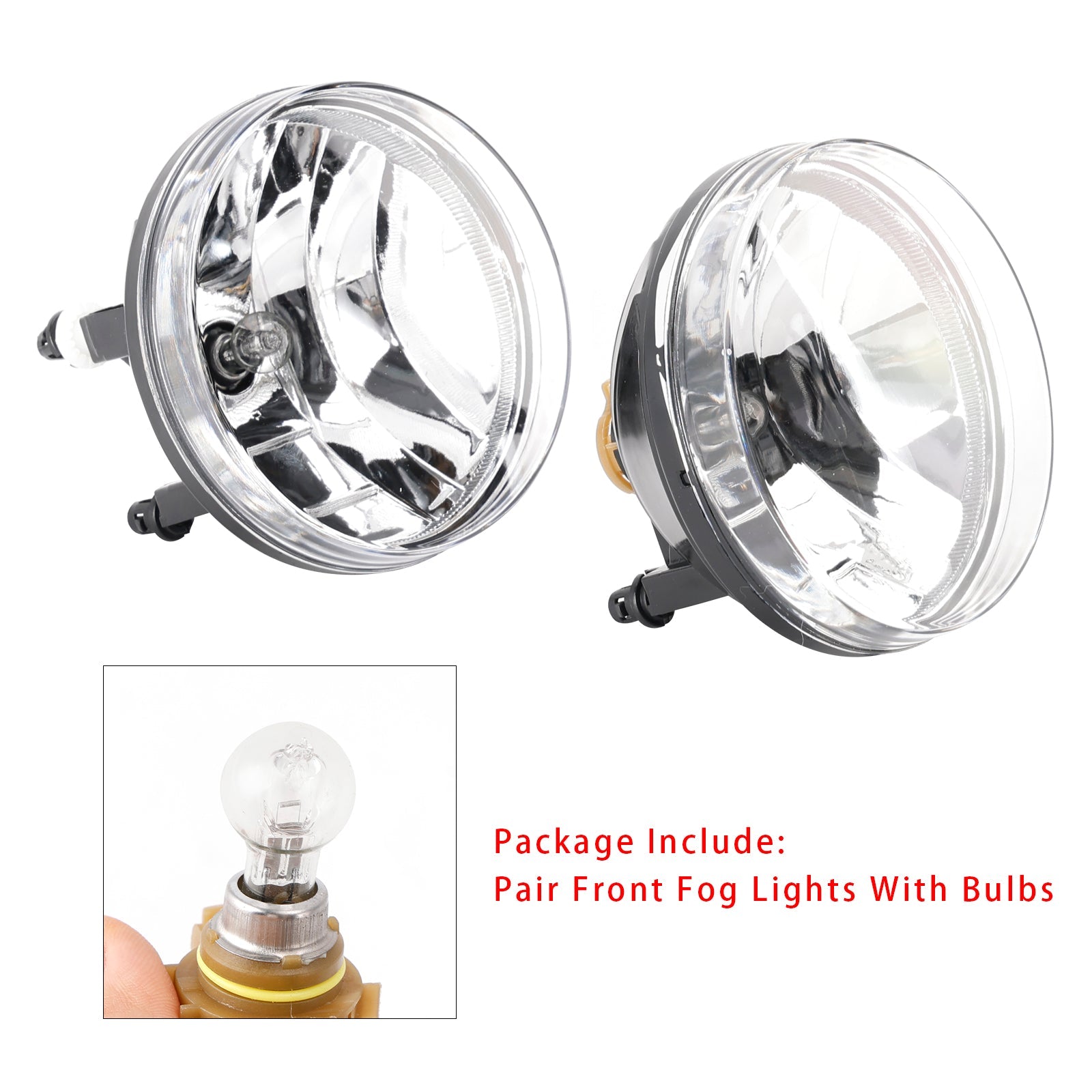 2007-2013 GMC Sierra 1500 Pair Front Fog Lights Lamps With Bulbs