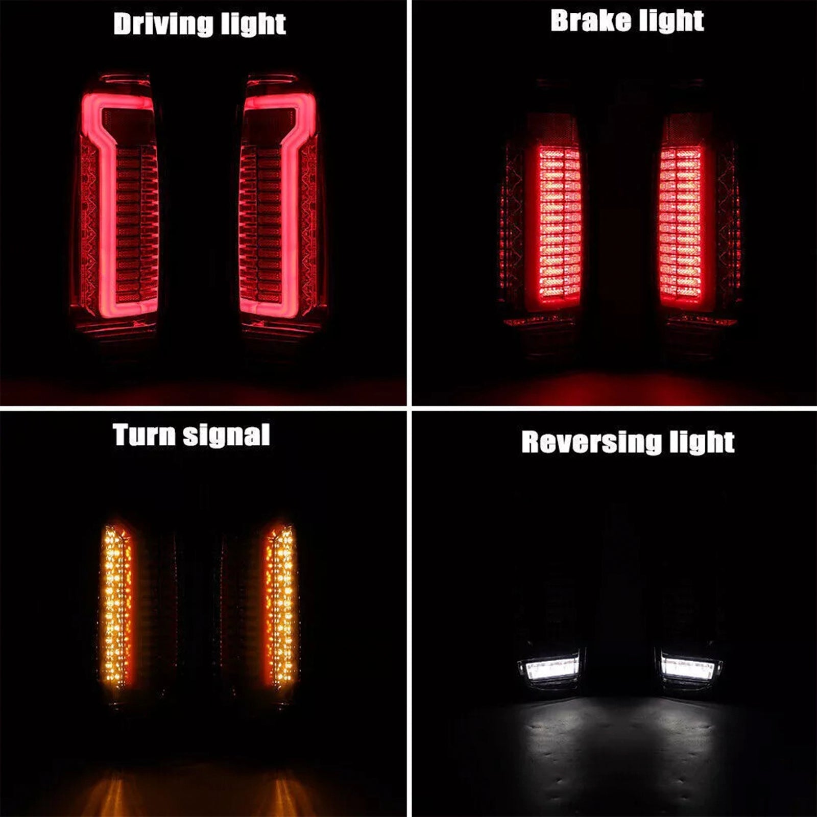 2005-2012 Nissan Navara D40 Frontier Rear LED Tail Light Lamp Pair Smoke