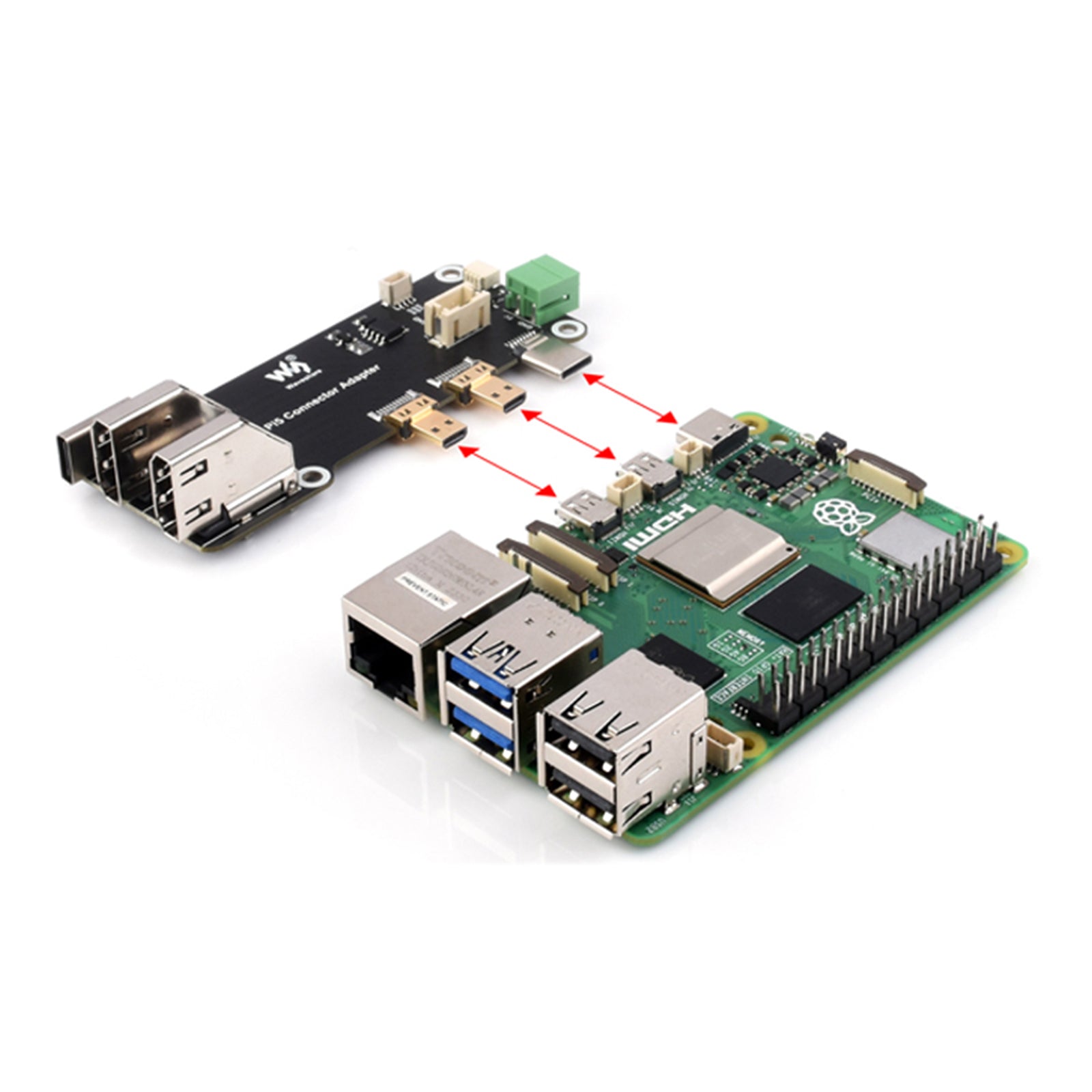 Raspberry Pi Multi-Function Expansion Board HDMI Dual 4K Output With Pi5/Pi4B
