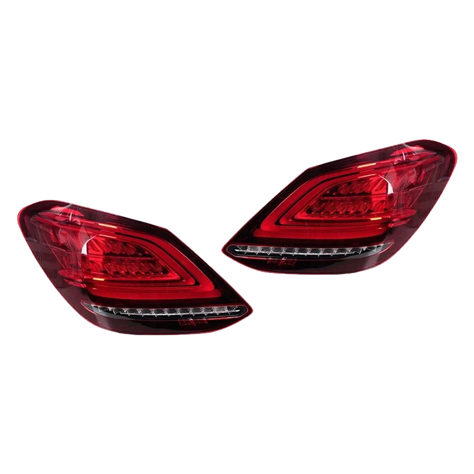 2019-2021 Mercedes Benz W205 Facelift C63 AMG S Base Left+Right LED Rear Tail Light Brake Lamp 059067103 2059067203