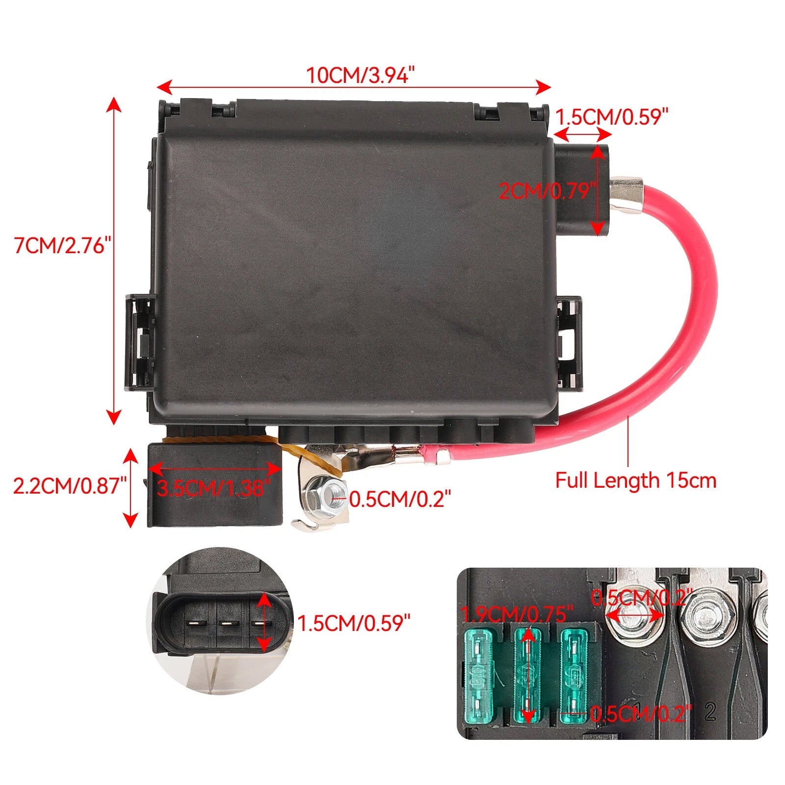 Fuse Box Battery Terminal 1J0937550A For VW Jetta Golf Mk4 Beetle 1999-2004