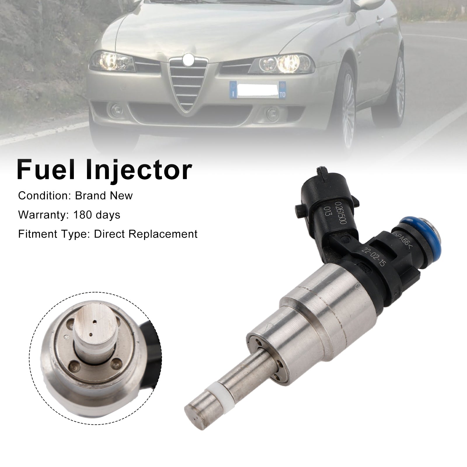 1PCS Fuel Injector 0261500013 Fit Alfa Romeo 156 932 GT 937 GTV Spider 916 2.0