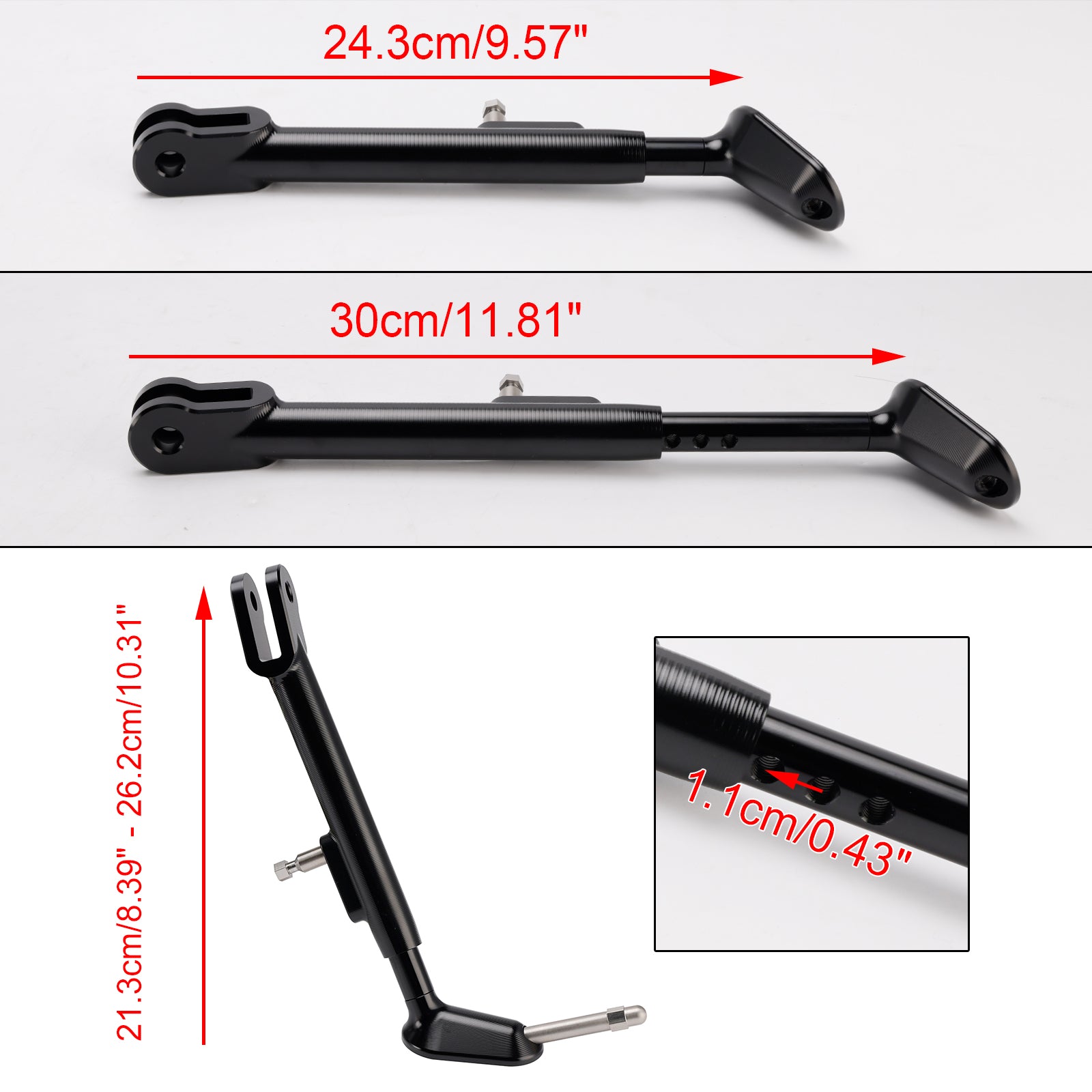 2025- Yamaha MT-07 Adjustable Foot Side Stand Kickstand