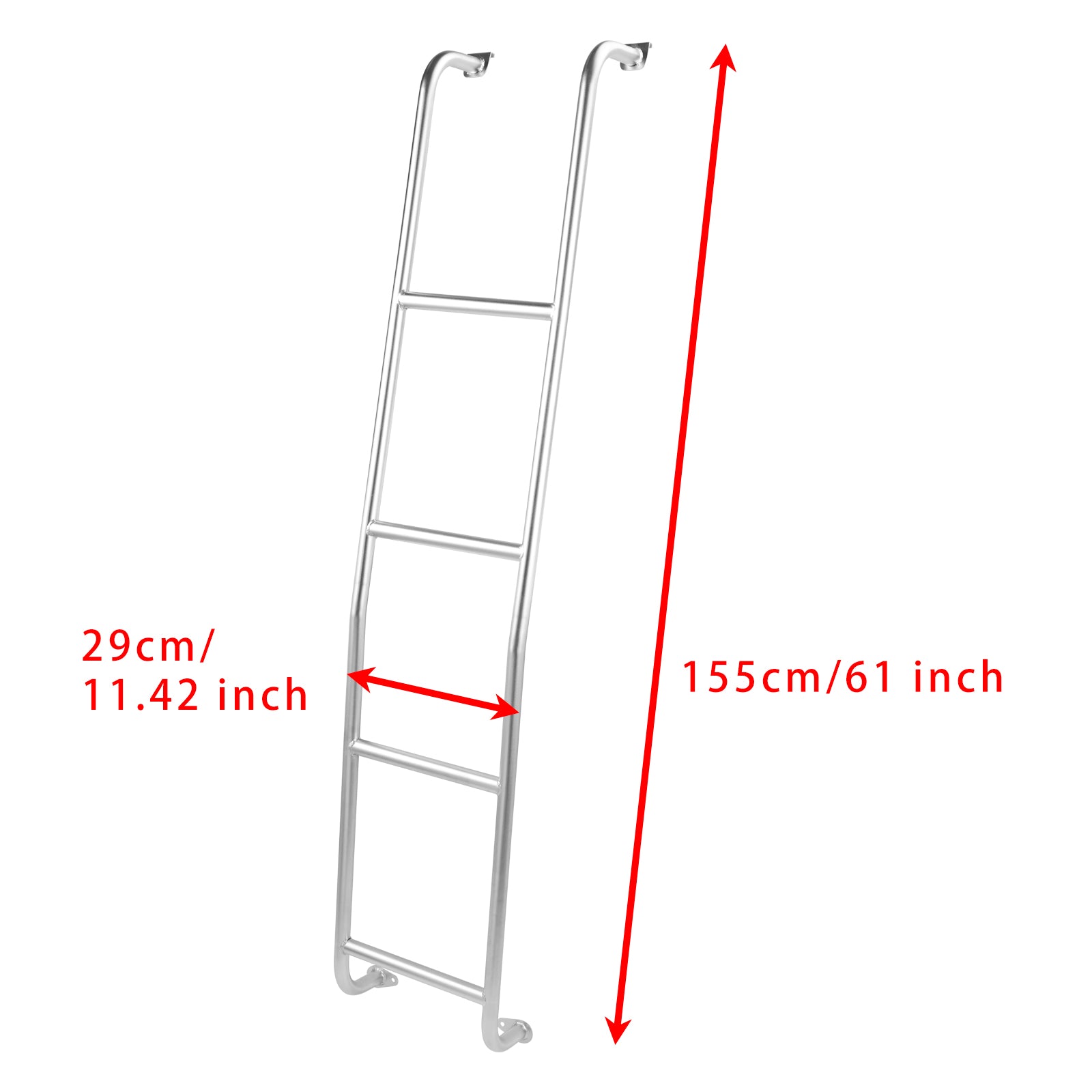 Stainless Steel Van Ladder 093TM For Ford Transit Medium Roof Van 2014-2024