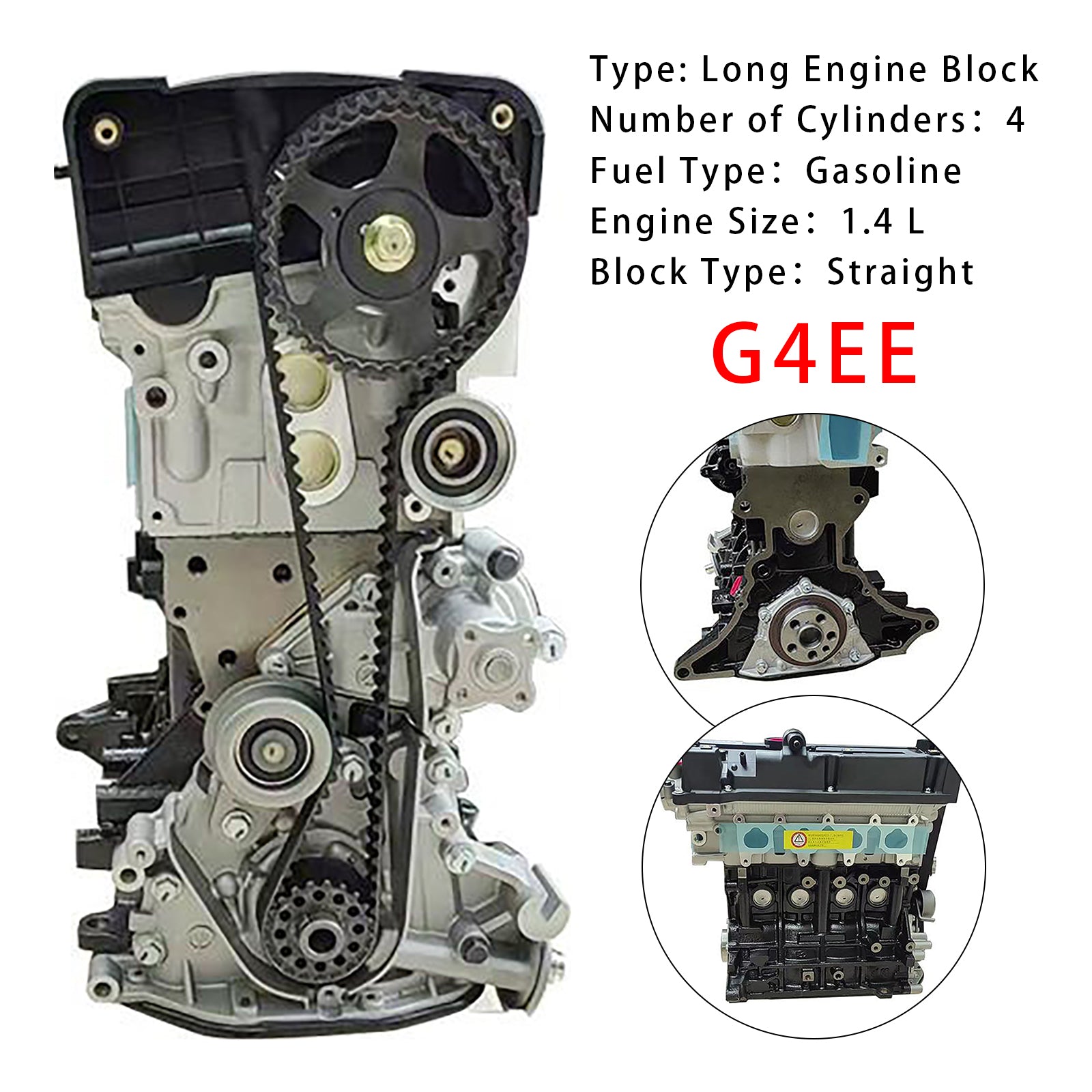 G4EE For 2011 KIA RIO MK2 1.4L Brand New Engine Assembly Long Engine Block