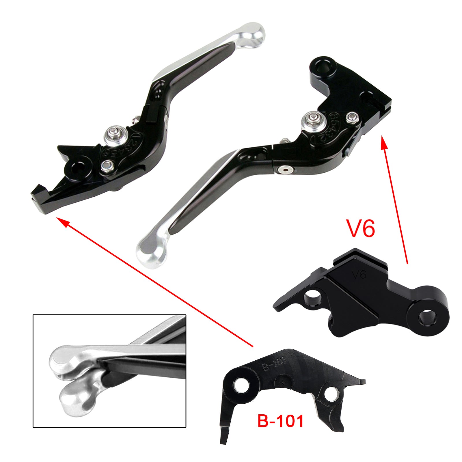 Adjustable Clutch Brake Lever fit for YAMAHA XSR900 XSR900GP MT-09 MT-09SP 24-25