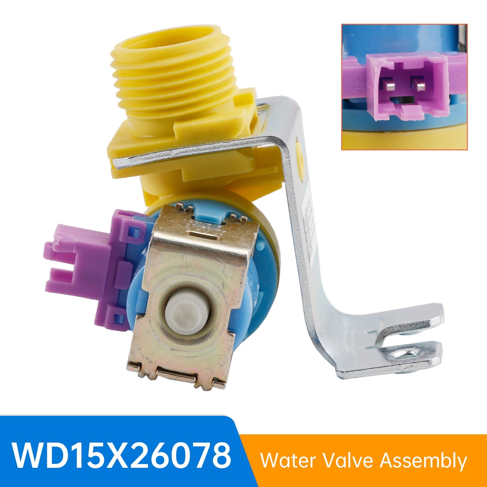 WD15X26078 Water Valve Assembly for GE Dishwasher Replaces AP6986683
