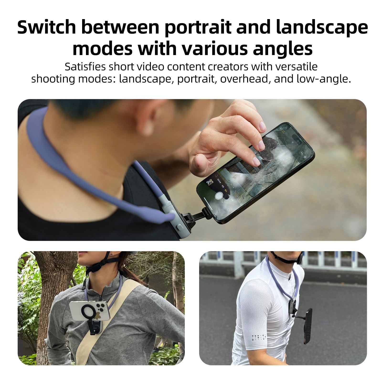 Magsafe Mobile Phone Magnetic Neck Halter Bracket Quick Release Shock Absorption