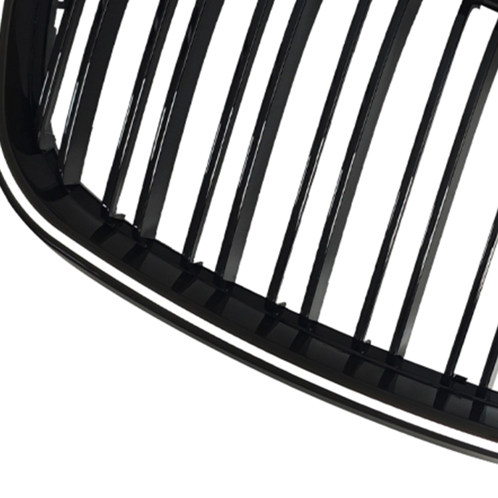2008-2011 For BMW X6 Hybrid E72 Gloss Black Front Bumper Kidney Grill Grille 51137157687 51137157688
