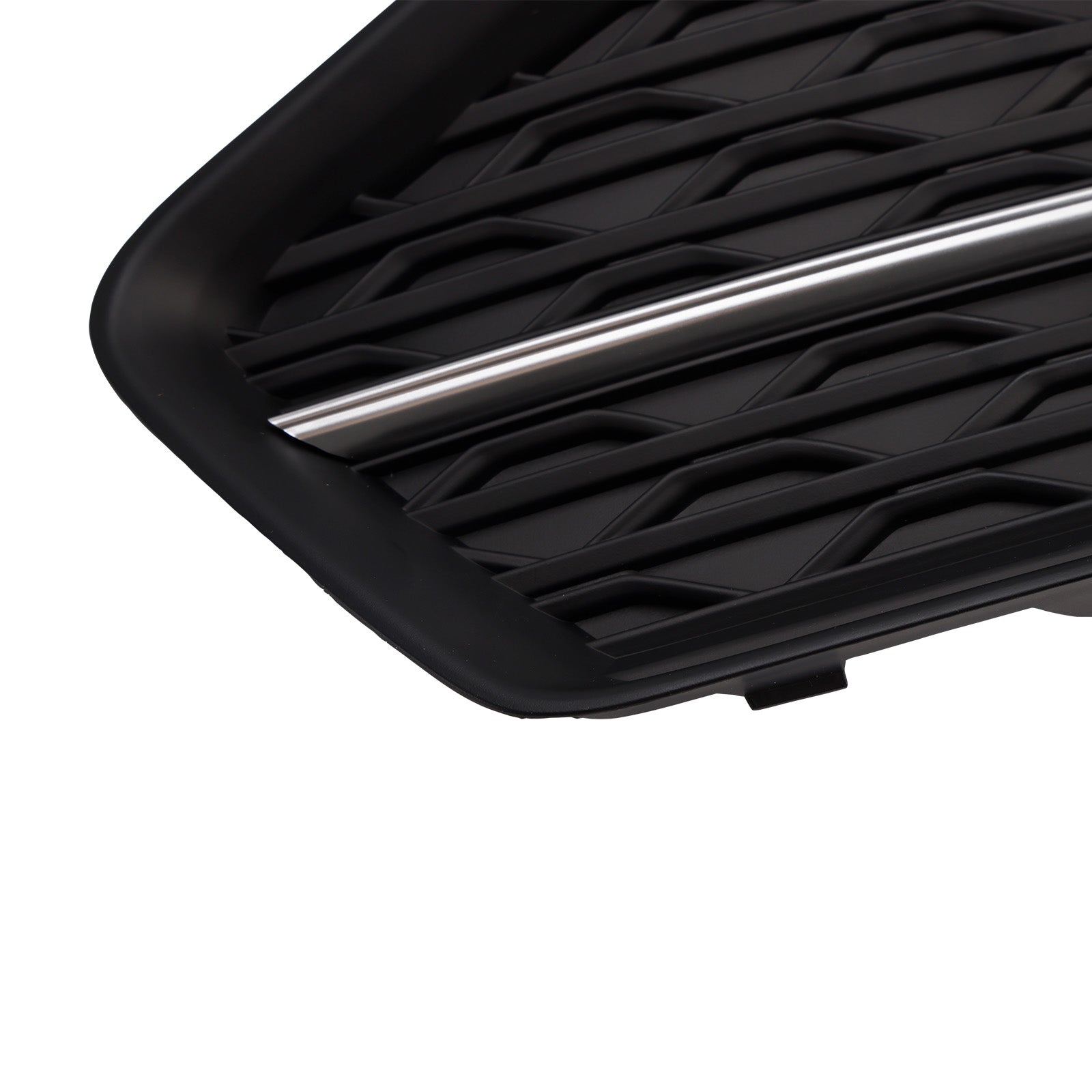 2PCS Front Bumper Grille Grill Fog Light Cover Fit Audi A6 C8 2019-2023