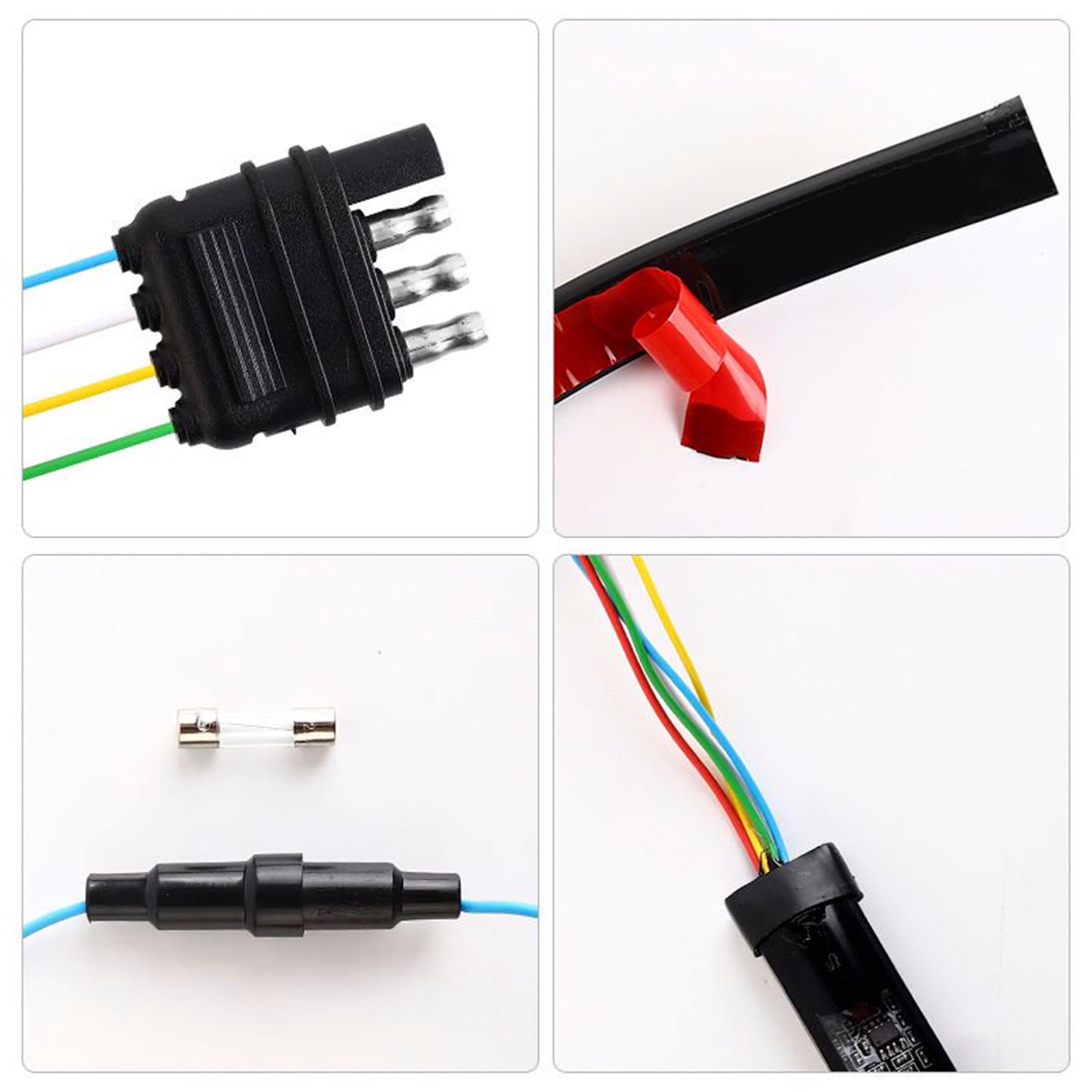 Car Truck LED TailLight Strip Turn Signal Lamp Flowing Dynamic Single Row 1.5 meters