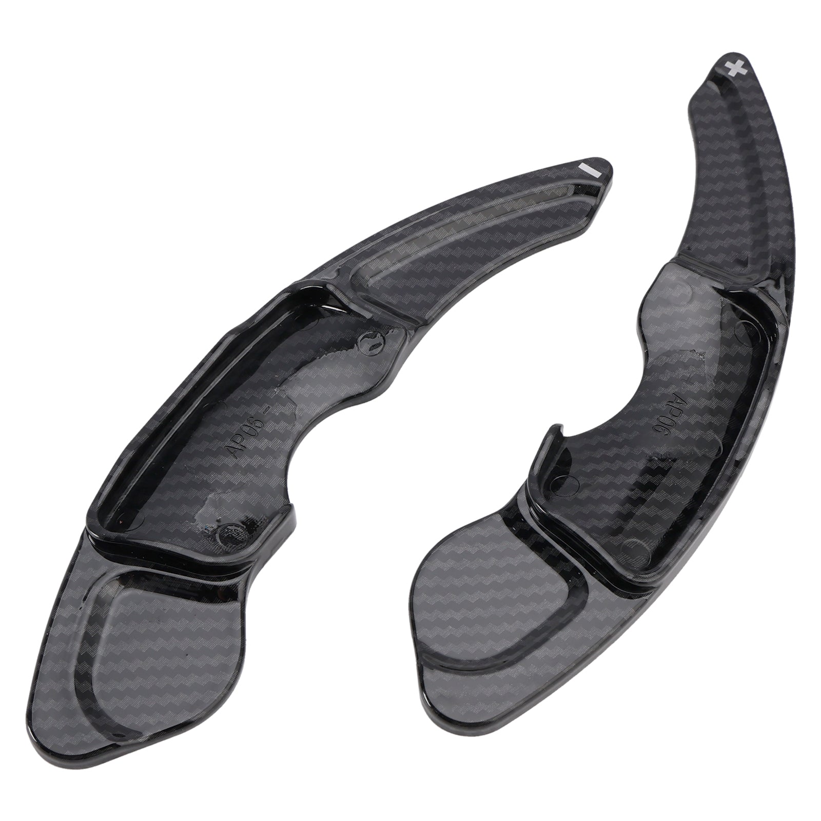 Carbon Look Steering Wheel Paddle Shifter Extension Covers Fit Lexus IS RC NX