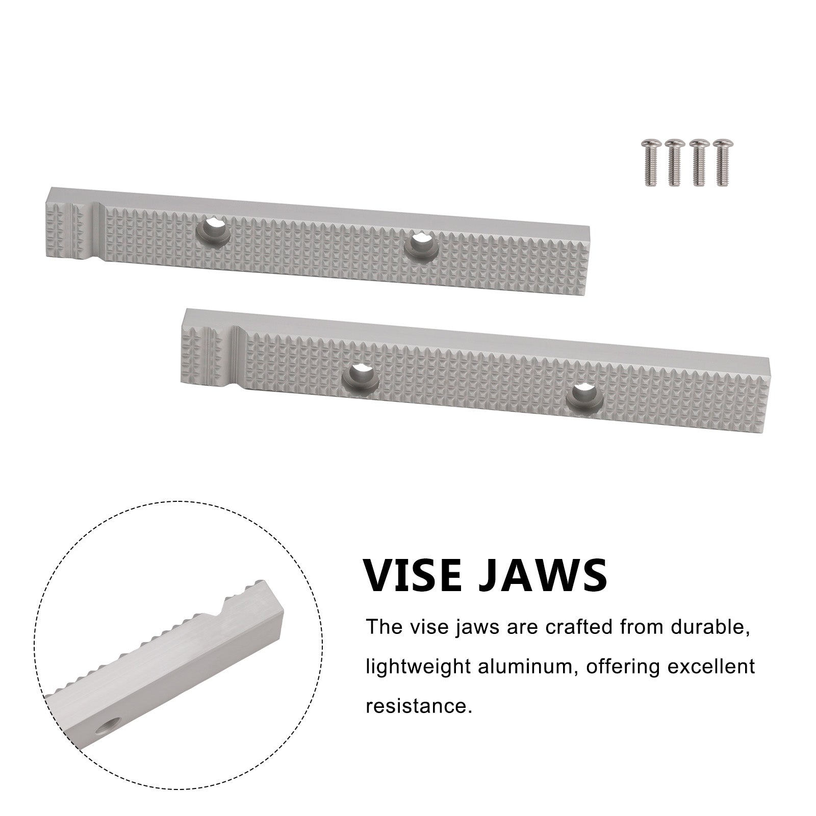 An Fitting Vise Jaw for most Older USA Models 6 1/2" Reversable Gray Vises for Craftsman