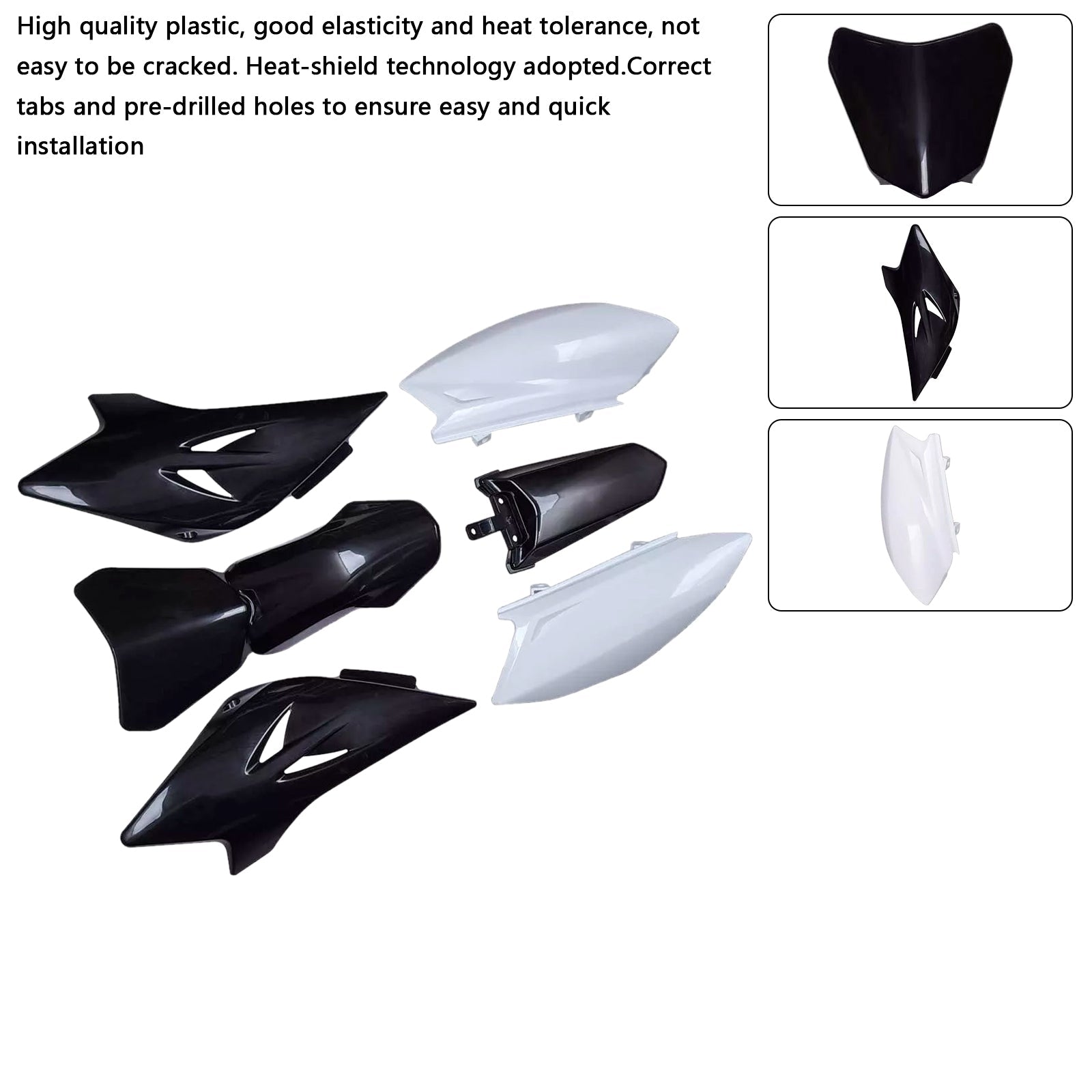 2006-2021 Yamaha TTR50 Body Plastic Kit Front Rear Fender Fairing