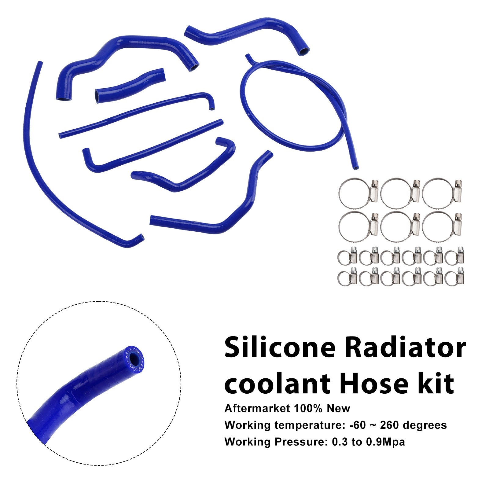 2017-2025 Suzuki GSX-S750/Z Silicone Radiator coolant Hose kit
