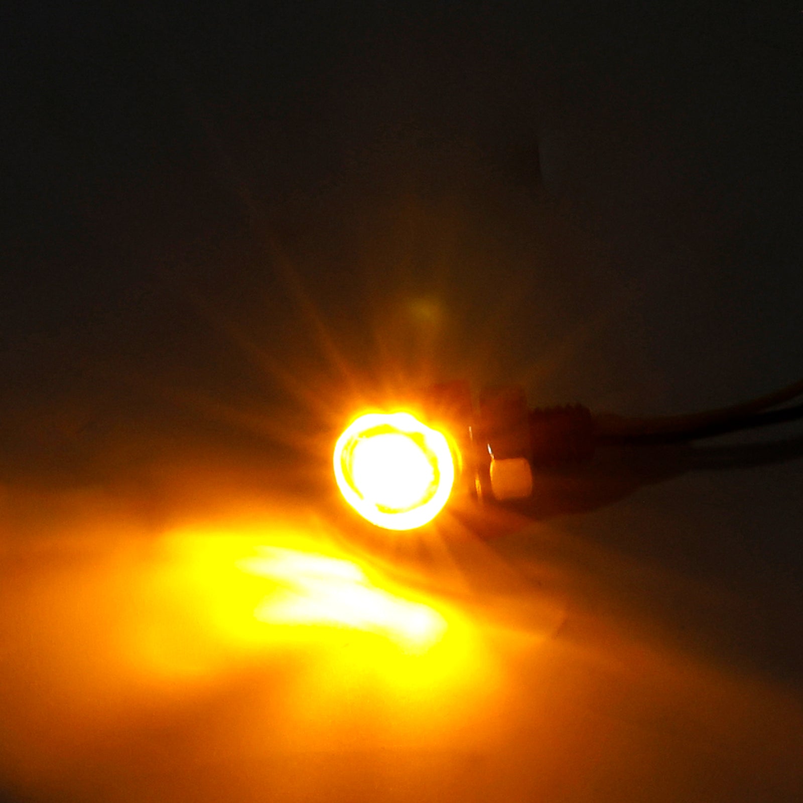 12V LED Turn Signal Indicator Light 8mm Universal Motorcycle For Honda