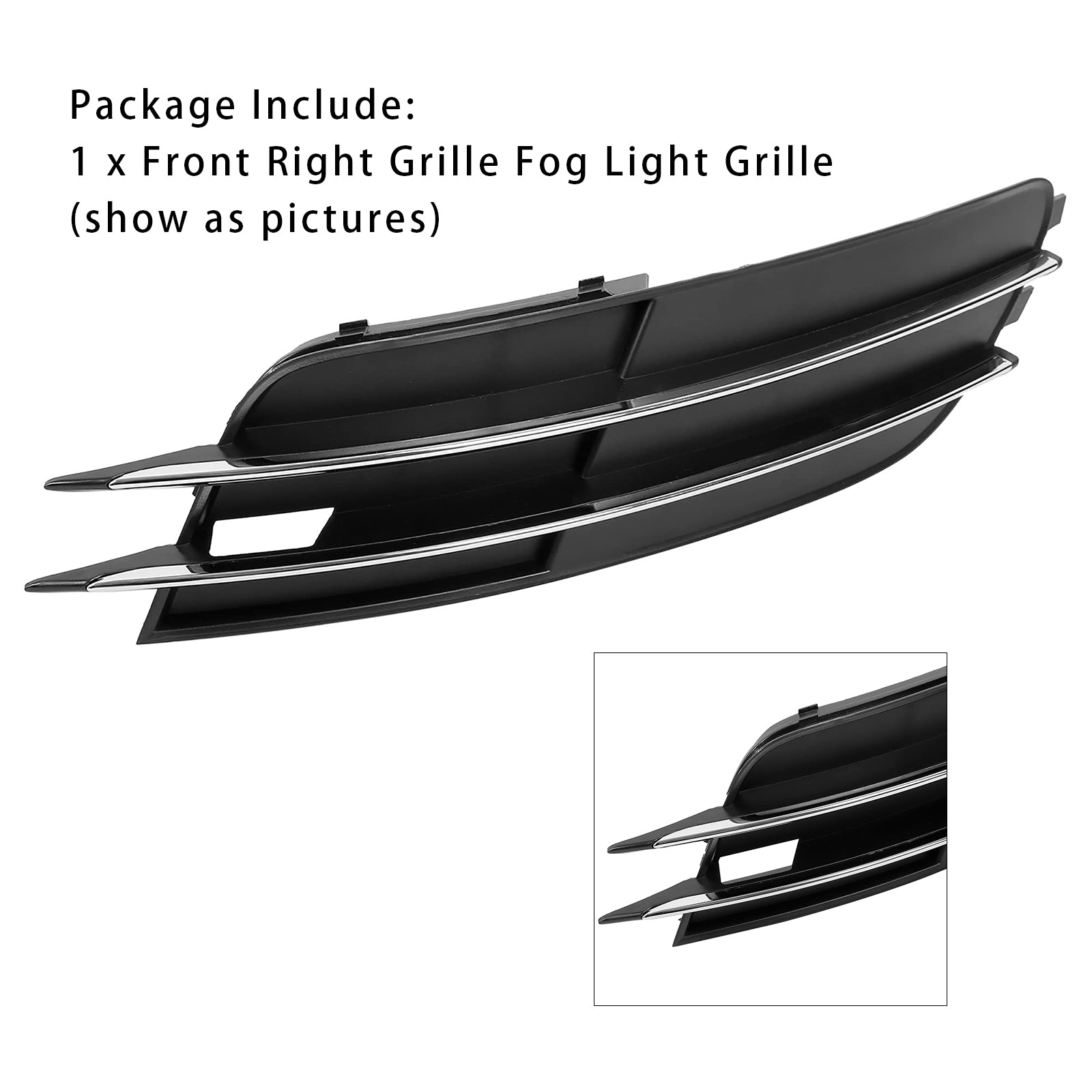 Front Right Side Bumper Grille Fog Light Grill 4G0807682 For Audi A6 C7 2011-2014