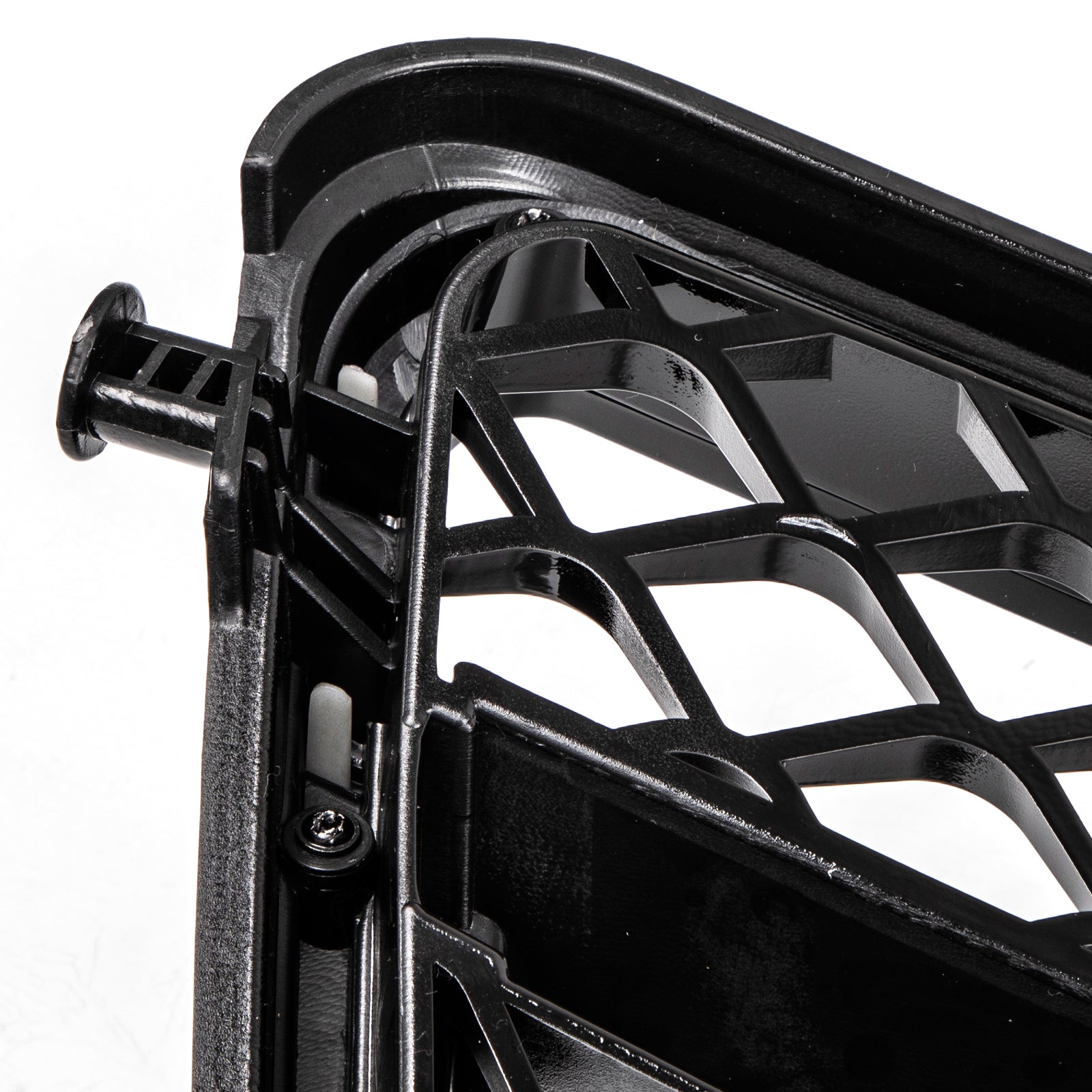 ABS Gloss Black Chrome Front Bumper Grille Fit C-Class Benz W204 C300 C350 08-14