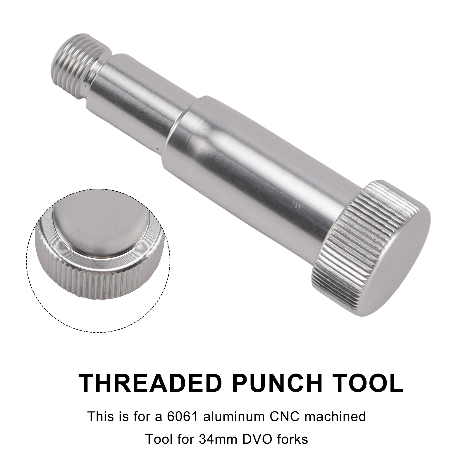 Lower Leg Removal Tool.-Threaded punch to remove DVO leg for DVO Fork rebuild
