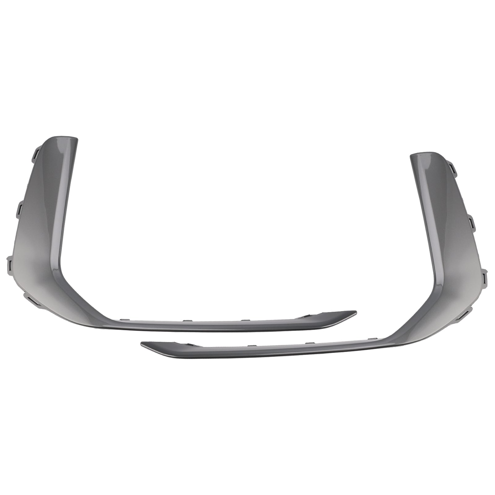 2019-2023 Audi A6 C8 S-Line S6 2PCS Front Fog Light Lamp Trim Gray