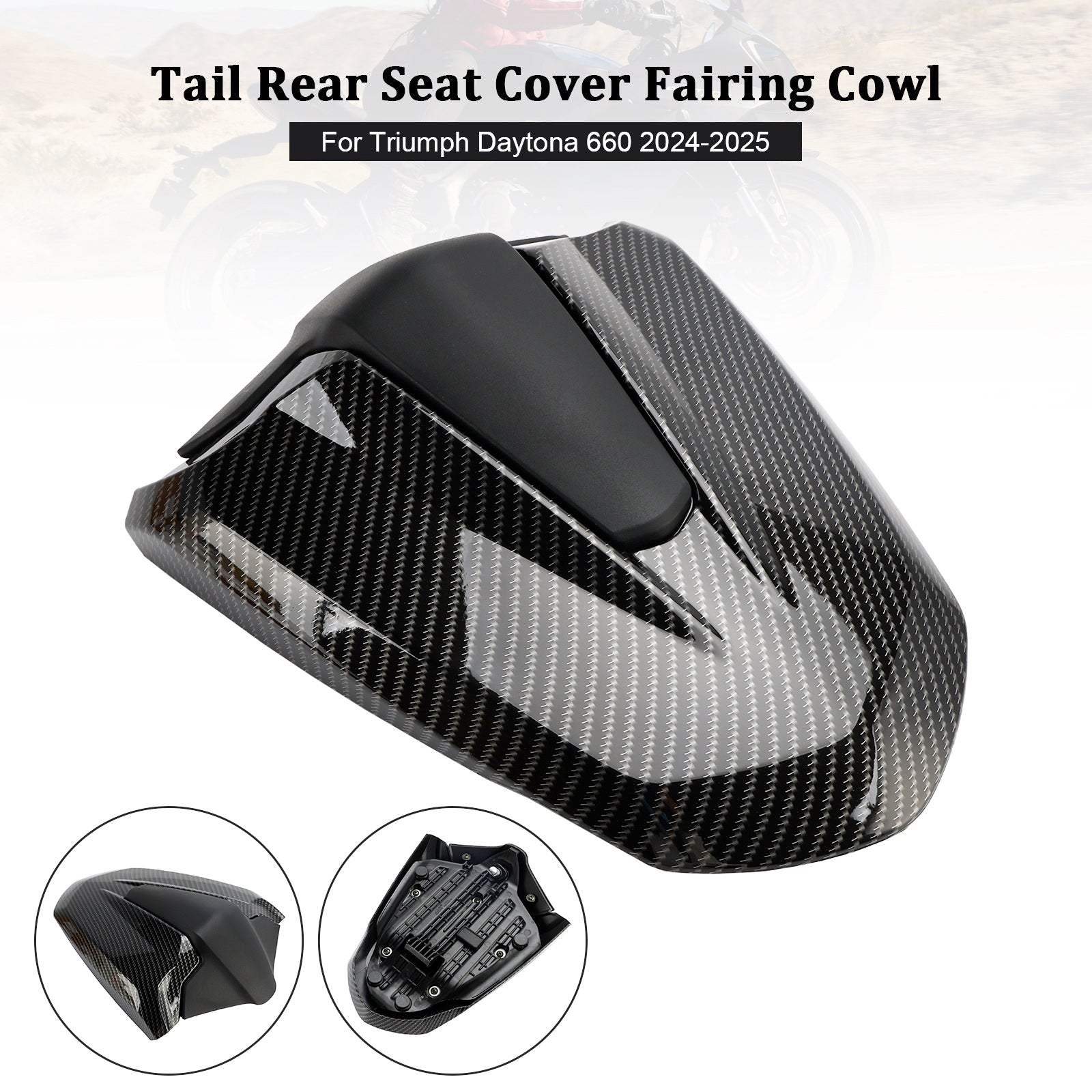 Tail Rear Seat Cover Fairing Cowl For Trident 800 Daytona 660 2024-2026