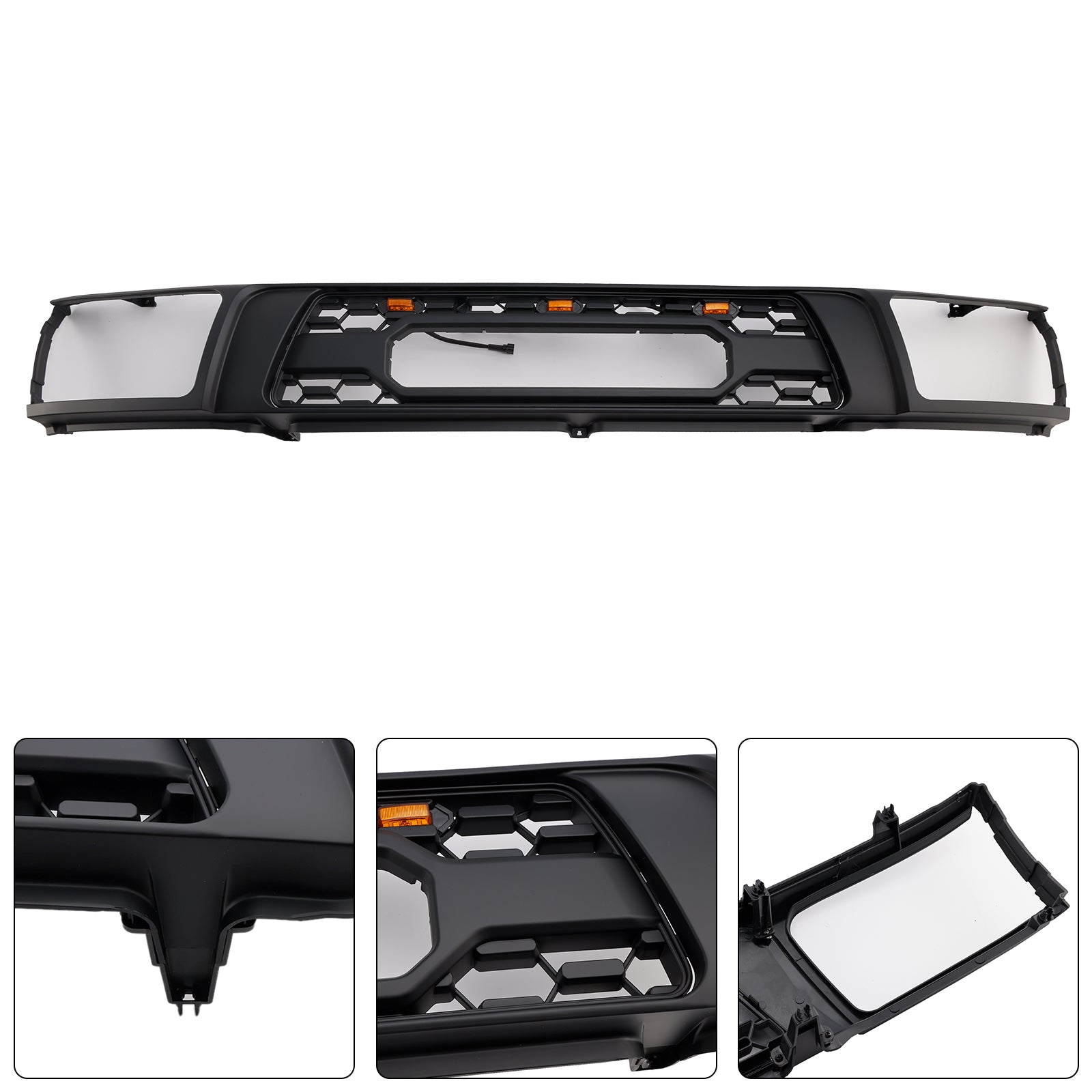 1992-1995 Toyota 4Runner With Led Matte Black Front Bumper Grill Grille