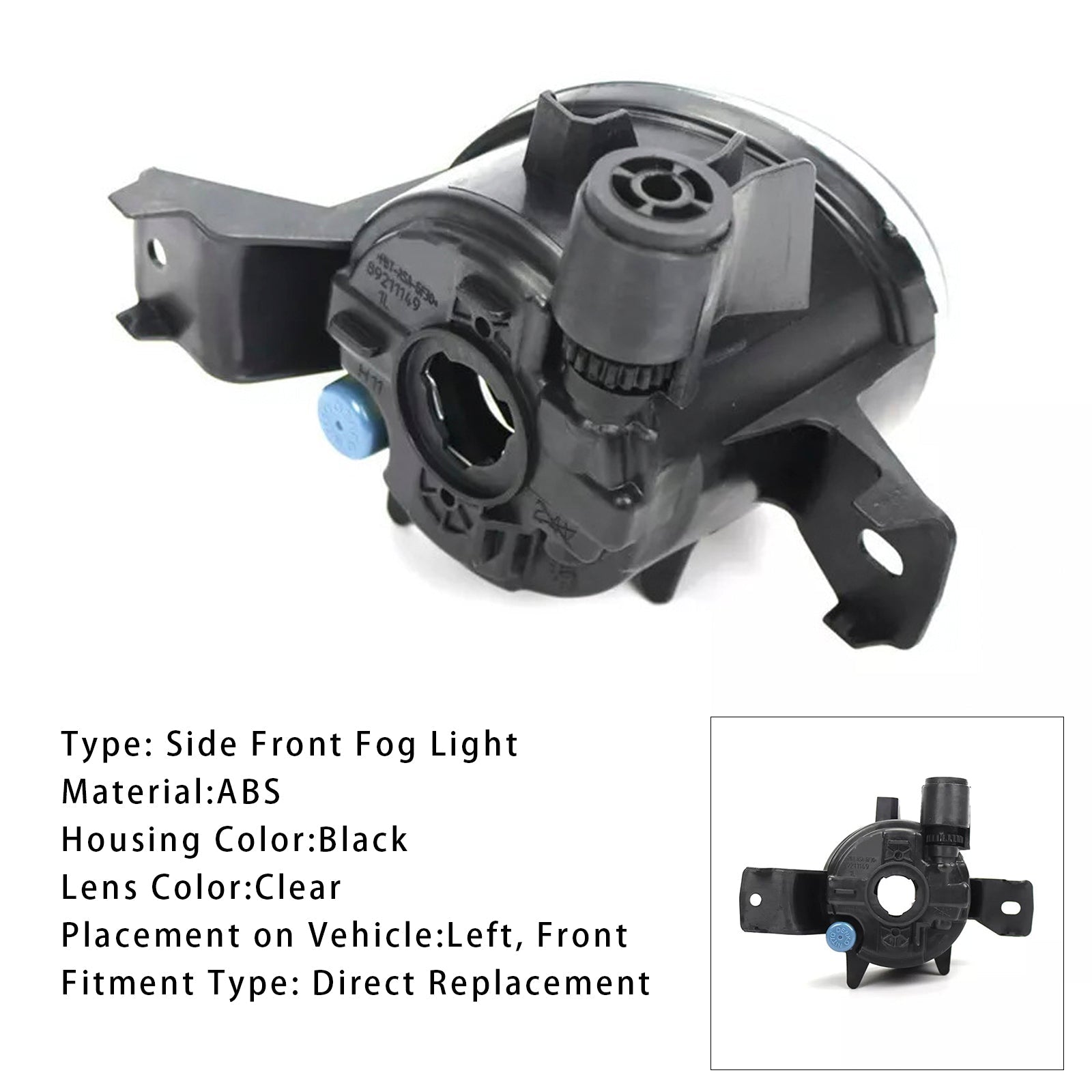 2008-2011 BMW X6 E71 E72 1 PCS Front Left Fog Light Lamps 63177187631