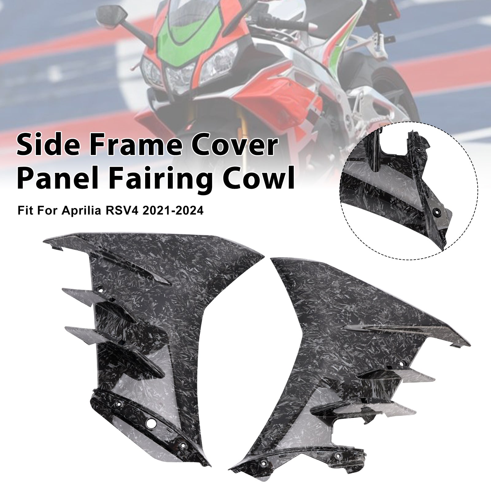 Side Frame Cover Panel Fairing Cowl For Aprilia RSV4 2021-2024