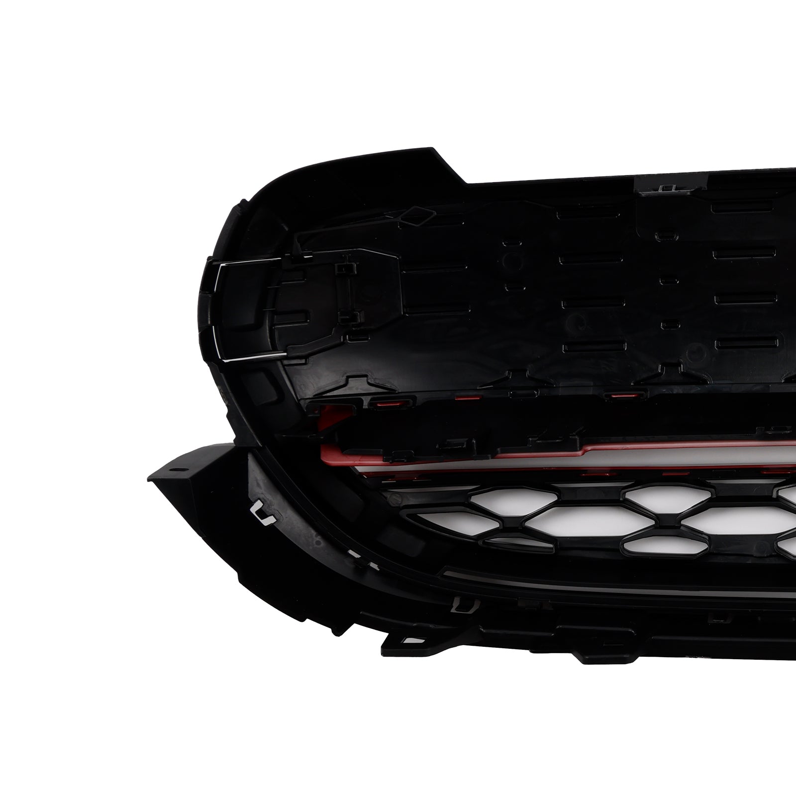 GP-Style Gloss Black Red Trim Front Grille Fit Mini Cooper F55 F56 F57 2014-2021