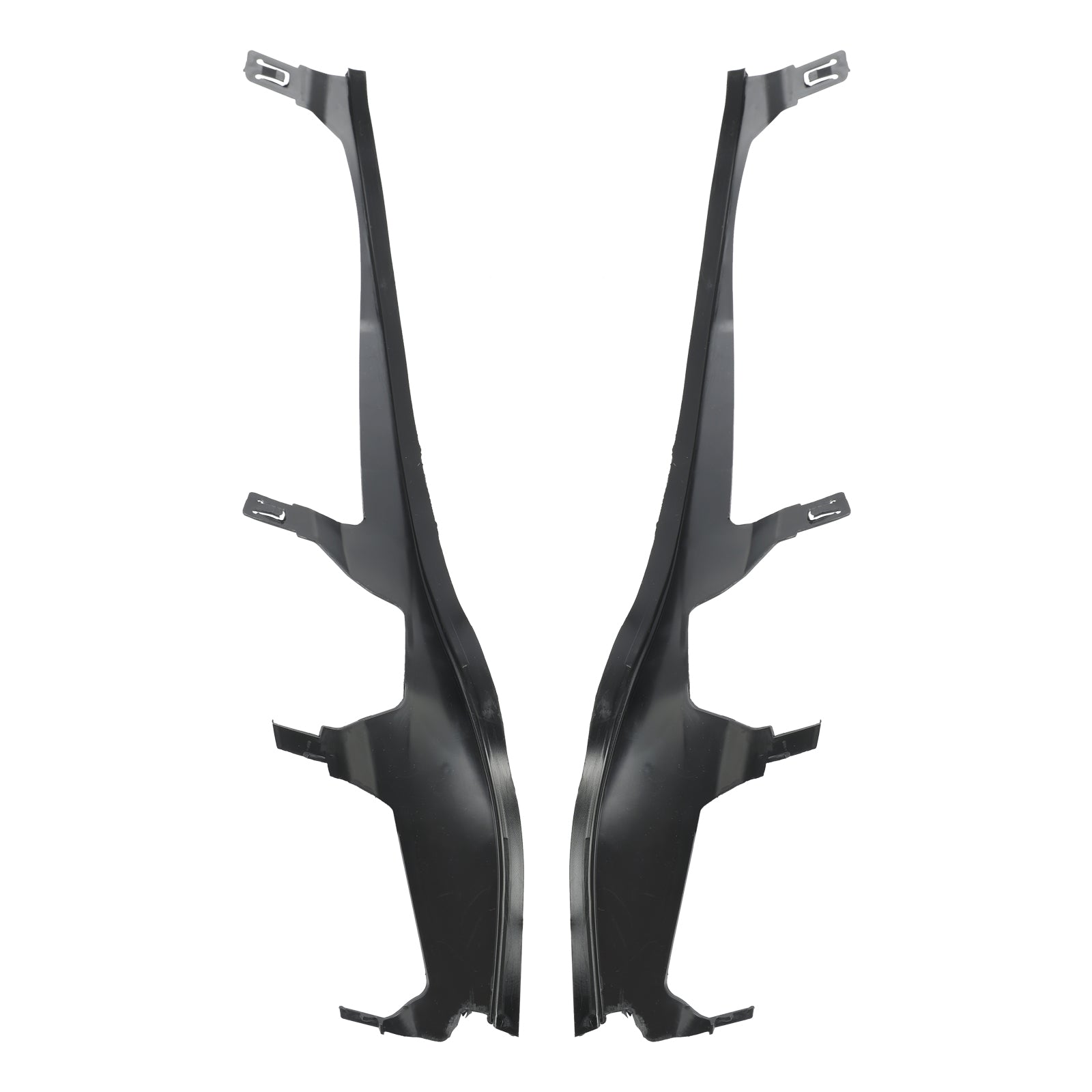 L+R Pair Upper Headlight Cover Strip Set For BMW 3 E46 COUPE CABRIO LCI