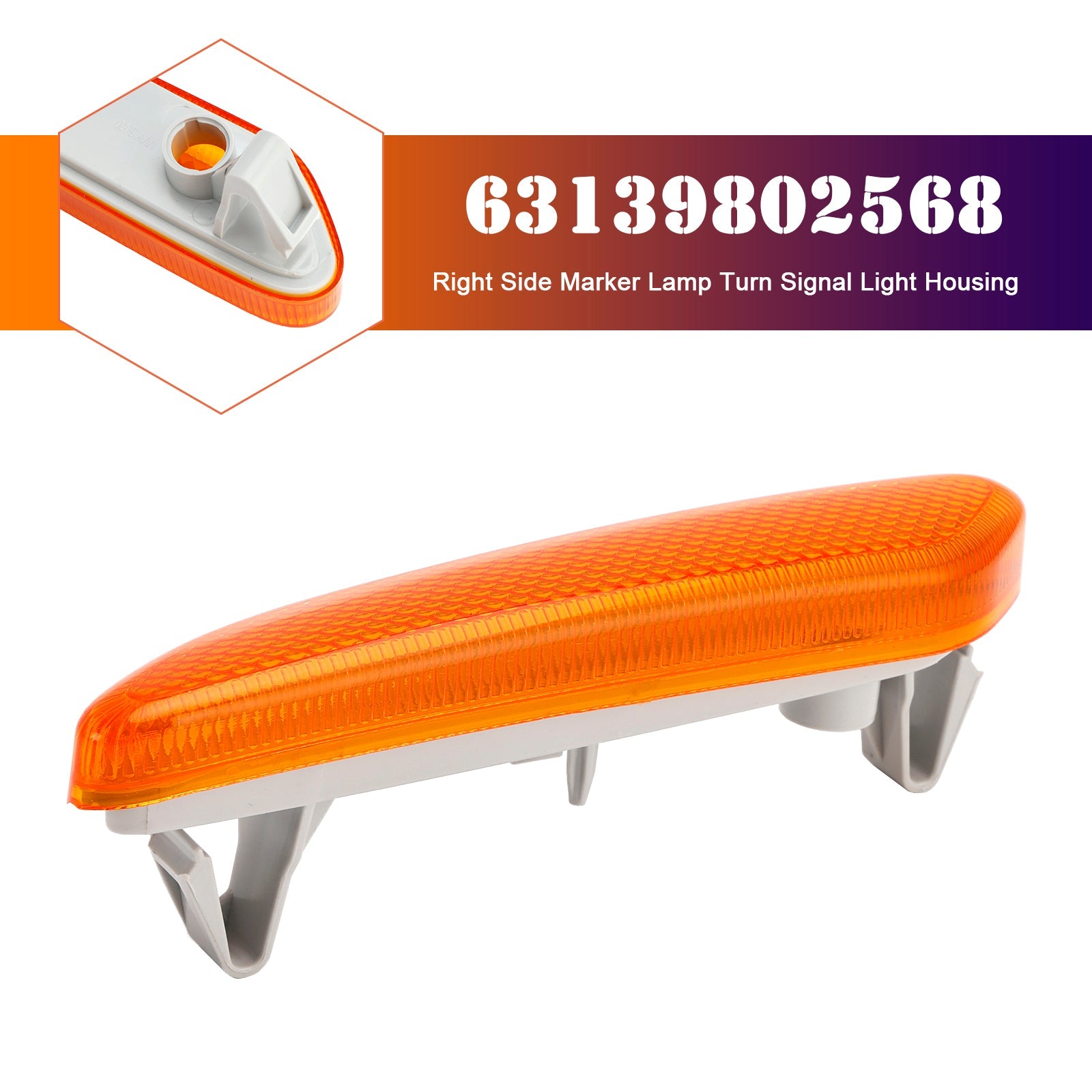 Right Side Marker Lamp Turn Signal Light Housing for MINI R60 10-17 R61 12-17