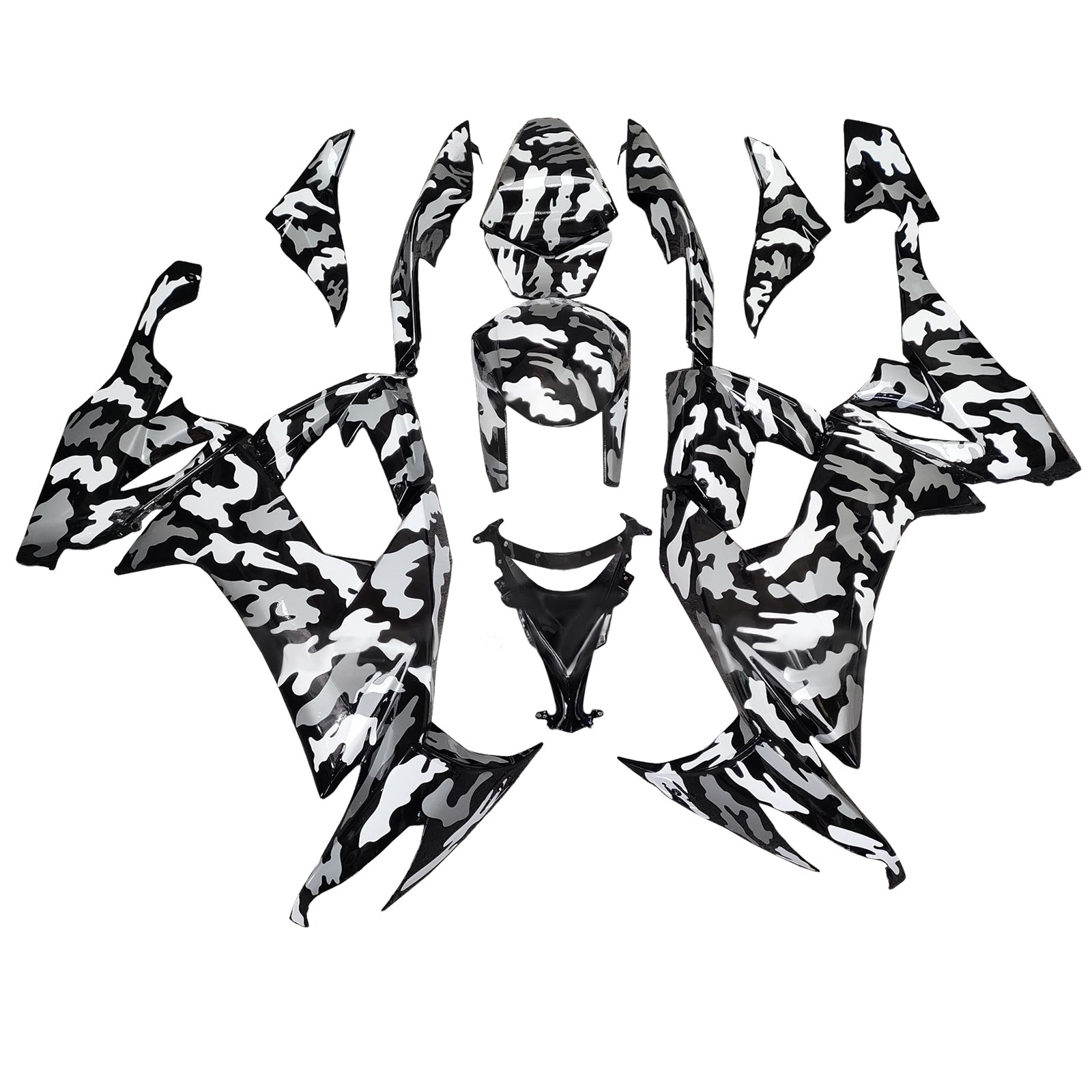 Injection Fairing Kit Bodywork Plastic ABS fit For Kawasaki ZX10R 2008-2010