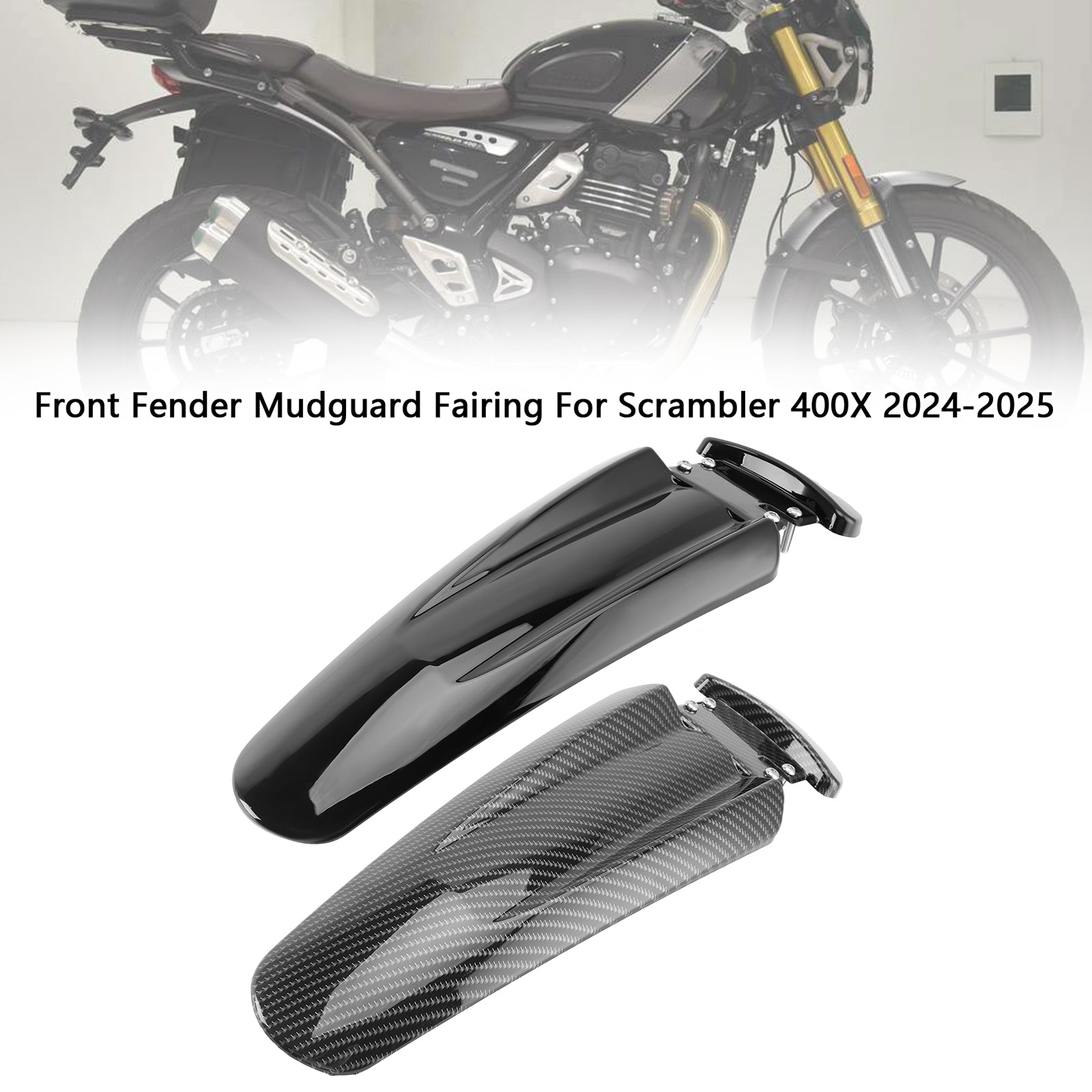 2024-2025 Scrambler 400X Front Fender Mudguard Fairing