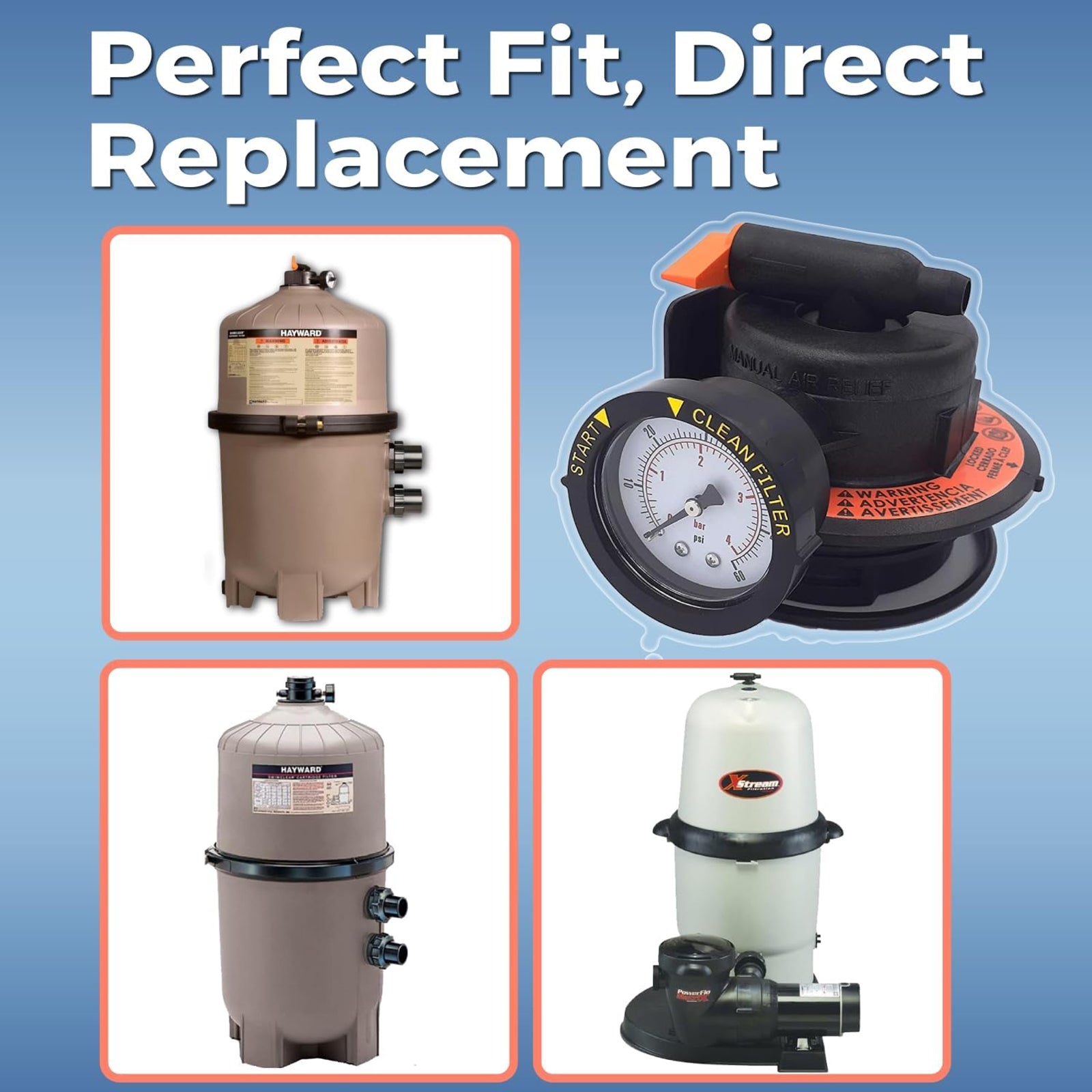 Manual Air Relief Assembly DEX2420MAR2 For Cartridge Pool Filter