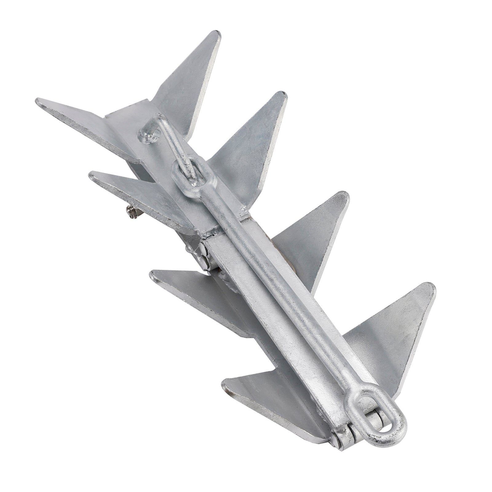 Hot-Dipped Boat Anchor 13Lbs Foldable Sliding Box Anchor Fits For Boat