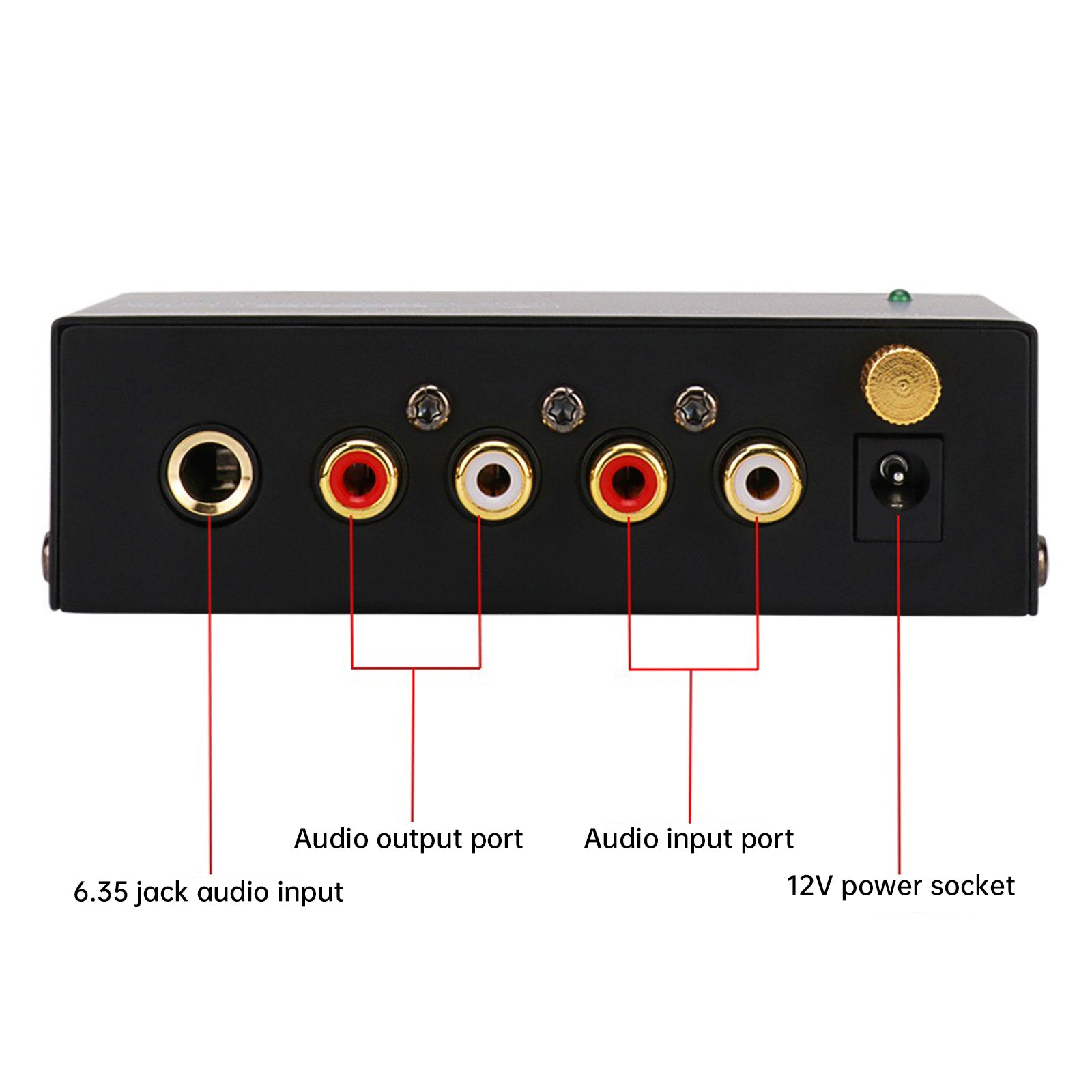 PP400 Ultra-Compact Phono Preamp Preamplifier With RCA 1/4Inch Support TRS Interfaces Preamplificador Phono Preamp