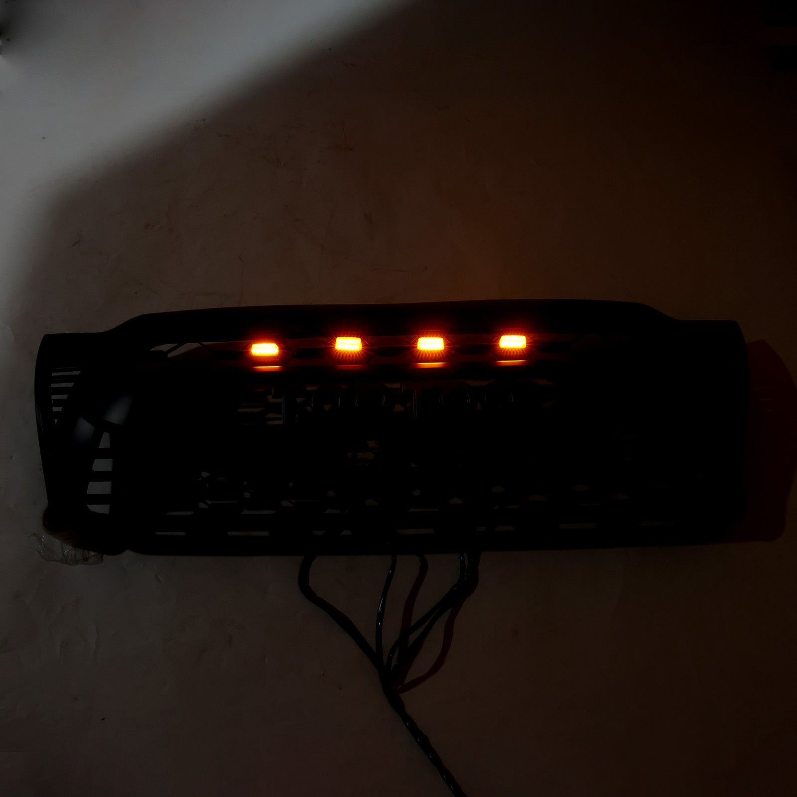 2005-2011 Toyota Tacoma W/LED Matte Black Front Bumper Grille Grill