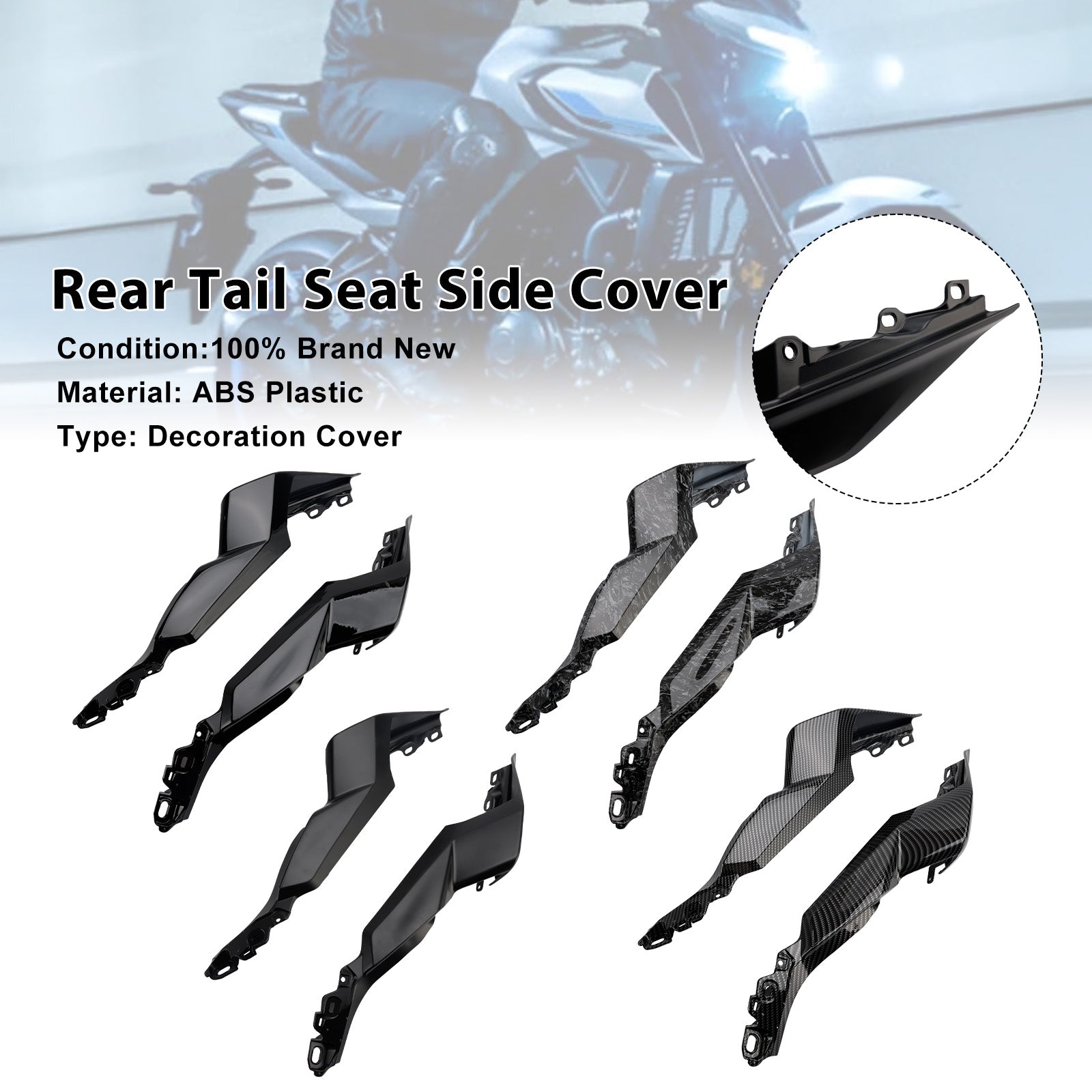 2025-2026 Yamaha YZF-R3 R25 MT-03 Rear Tail Seat Side Cover Fairing