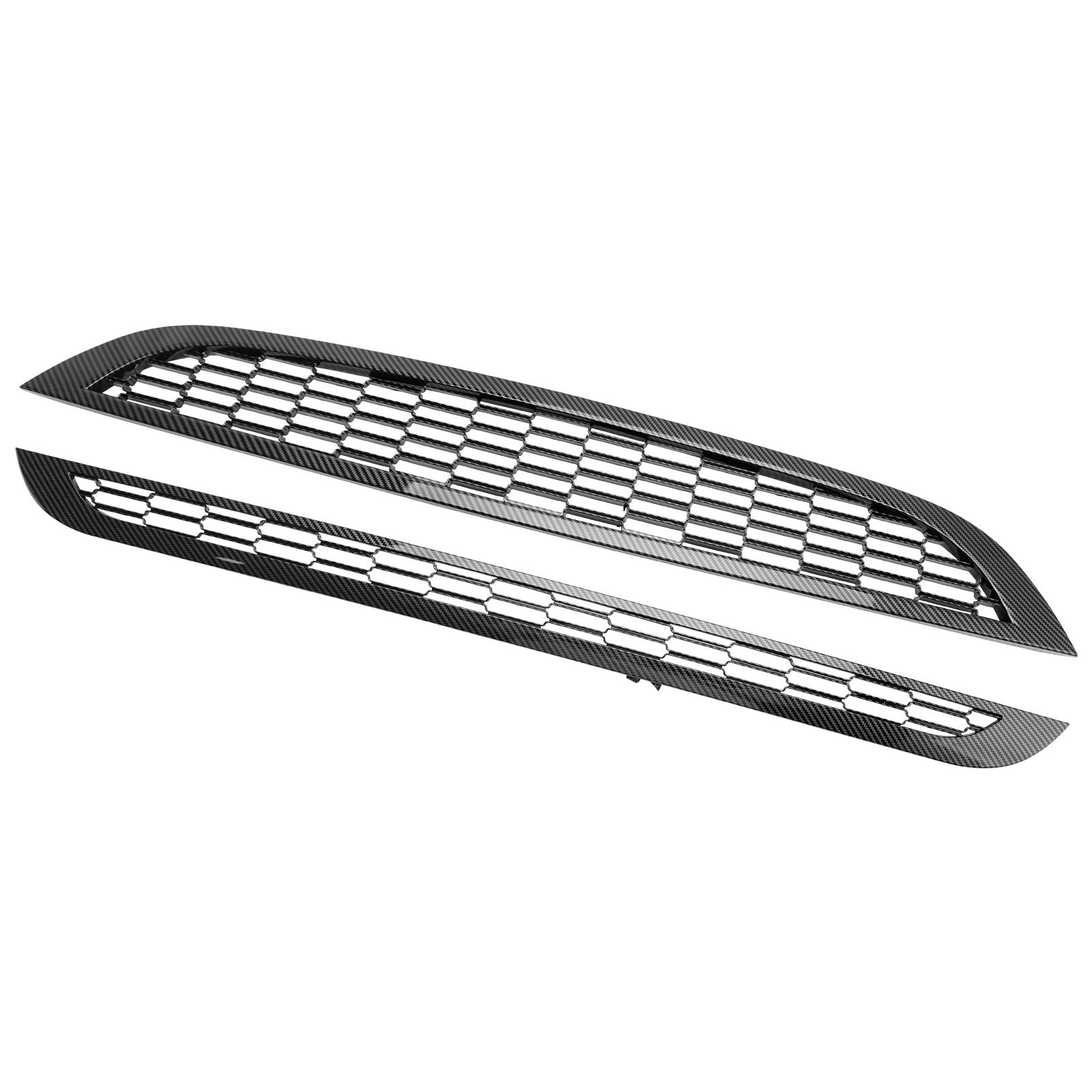 2PCS Honeycomb Mesh Front Grille Grill Fit Mini Cooper R50 R52 R53 2002-2006