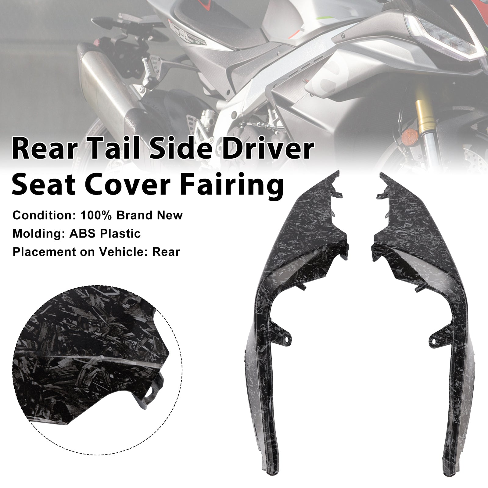 2021-2024 Aprilia RSV4 Rear Tail Side Driver Seat Cover Fairing