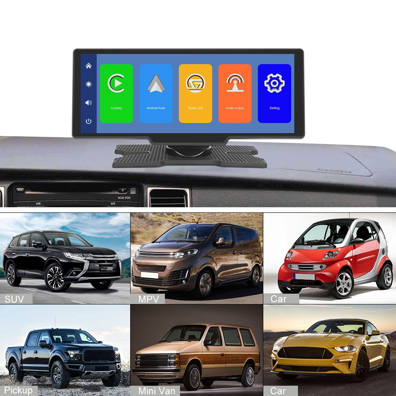 10.26 HD Display Car Navigation System CarPlay all-in-one Machine 12 LED Camera