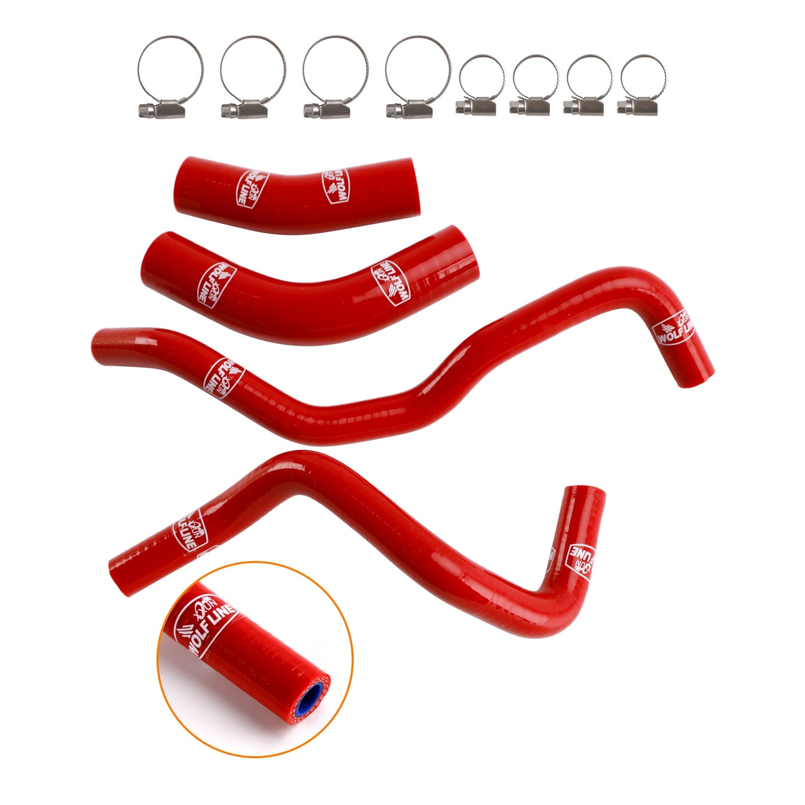 Silicone Radiator coolant Hose kit For Yamaha Tenere 700 2019-2024