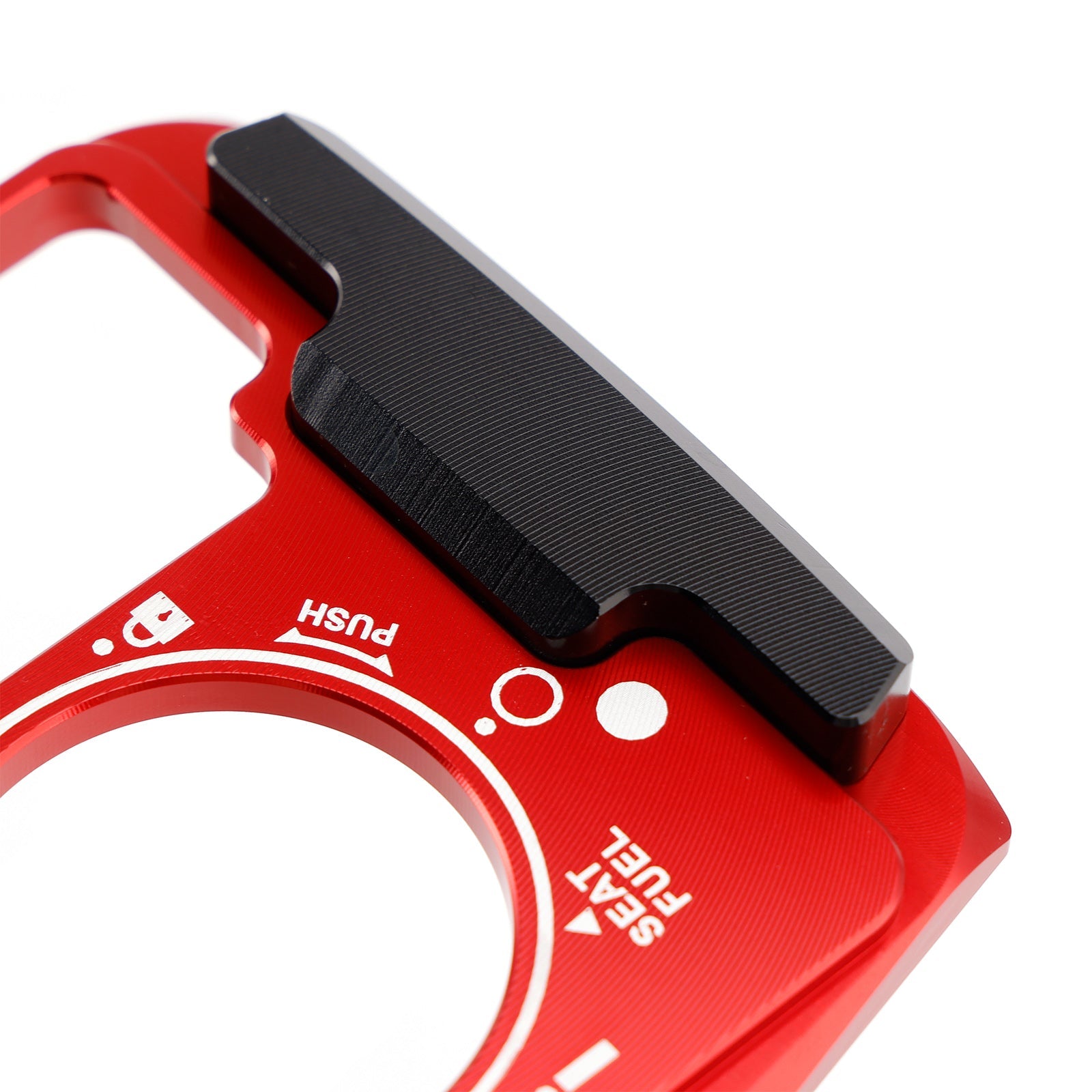 Aluminum Key Cylinder Cover Red For Honda NSS 350 Forza 350 300 2018-2023