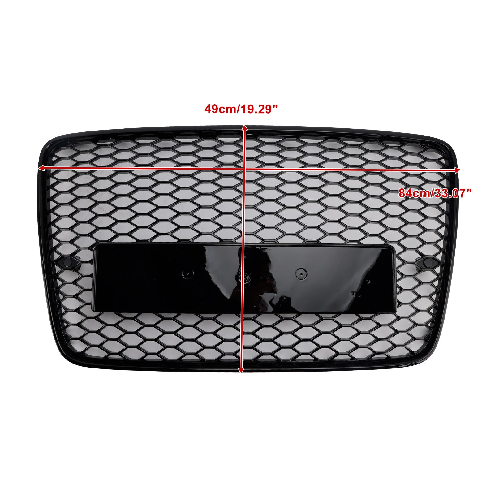 For Audi Q7 SQ7 2005-2015 Gloss Black Front Bumper Radiator Vent Mesh Grille Grill