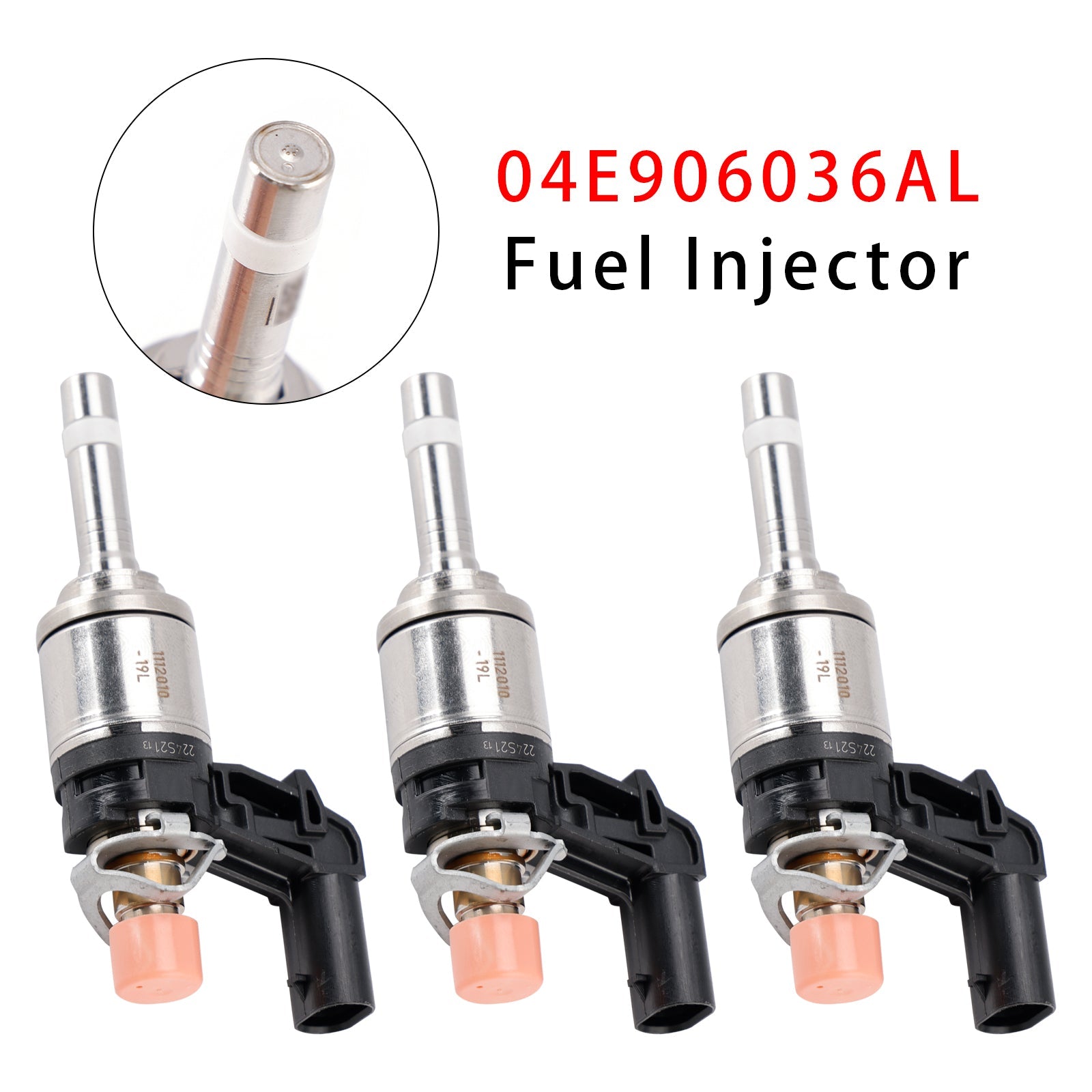 3Pcs Fuel Injector For Audi VW SKODA Rapid Octavia Fabia 1.0 TSI 04E906036AL
