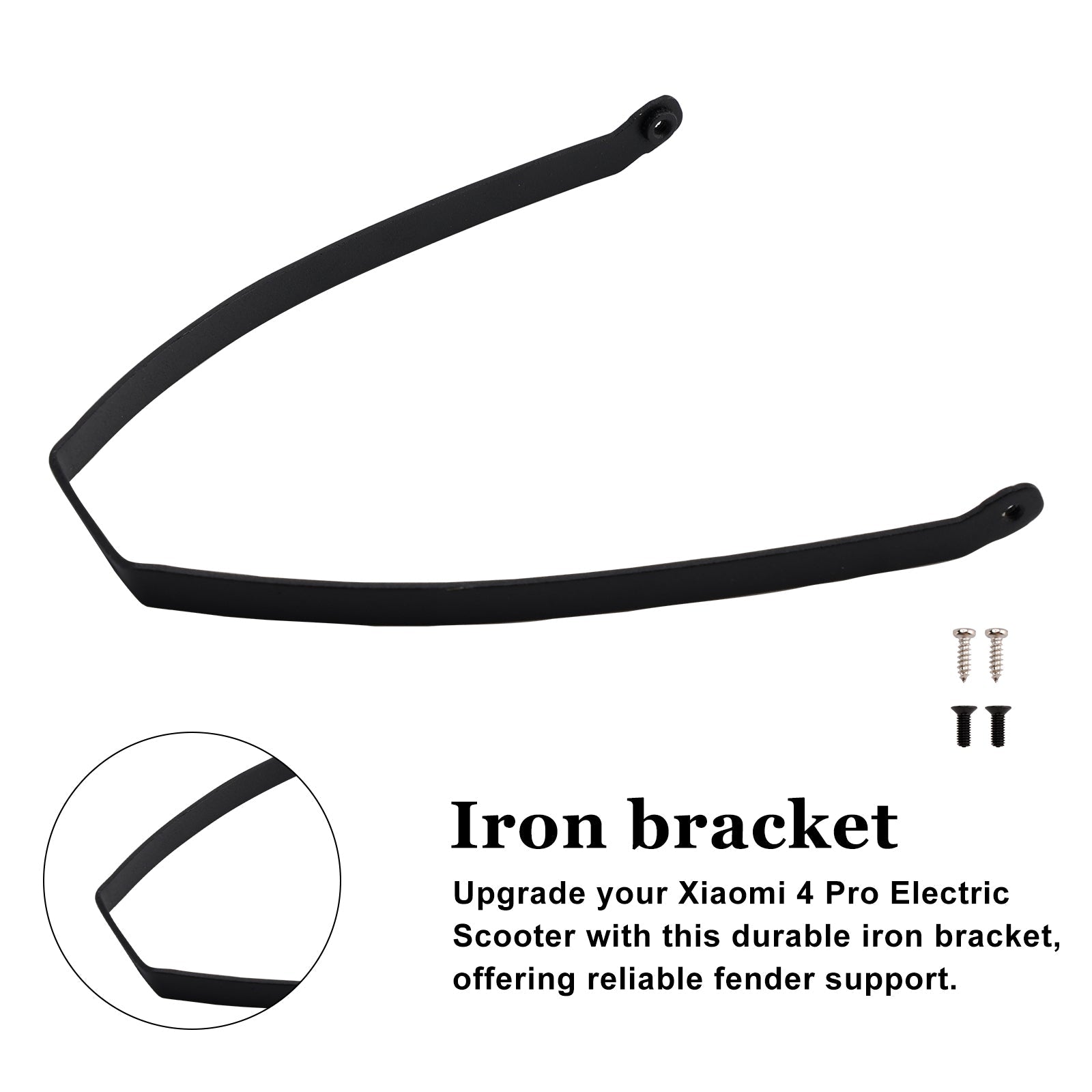 Rear Bracket with Screws Rear Mudguard Support for Xiaomi 4Pro E-Scooter